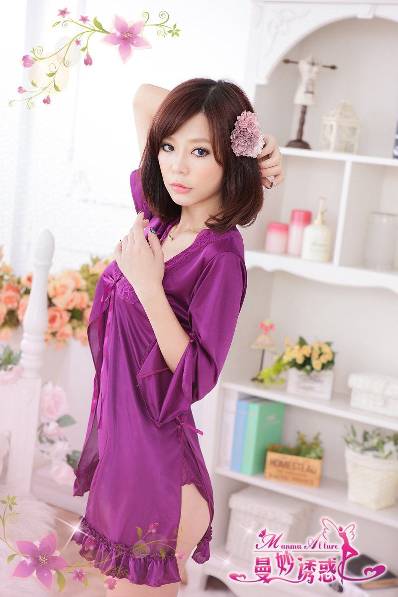 曼妙诱惑之紫色两件套情趣内衣诱惑写真36P