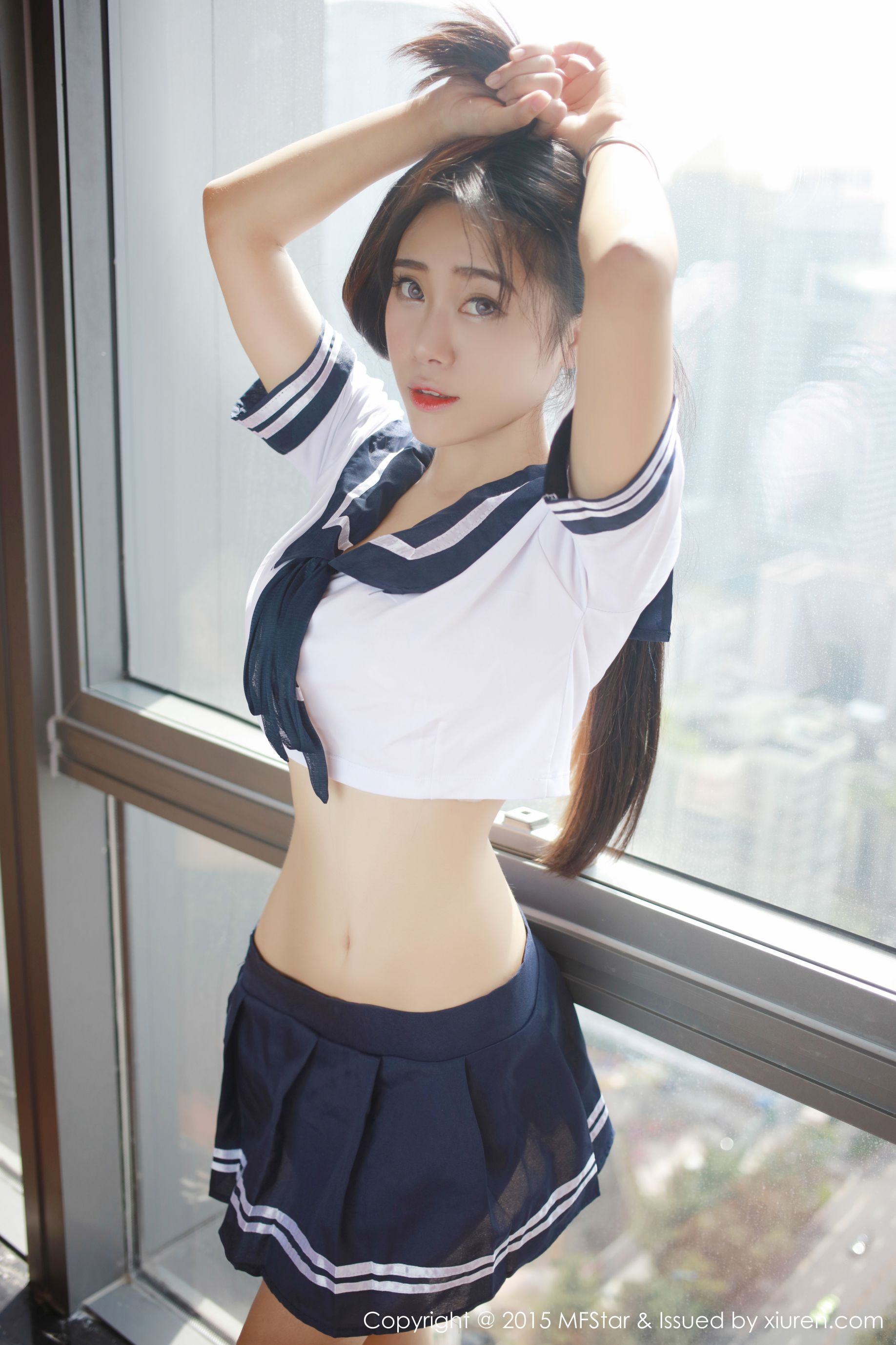兜豆靓Youlina《3套性感制服系列》 [模范学院MFStar] Vol.032 写真集
