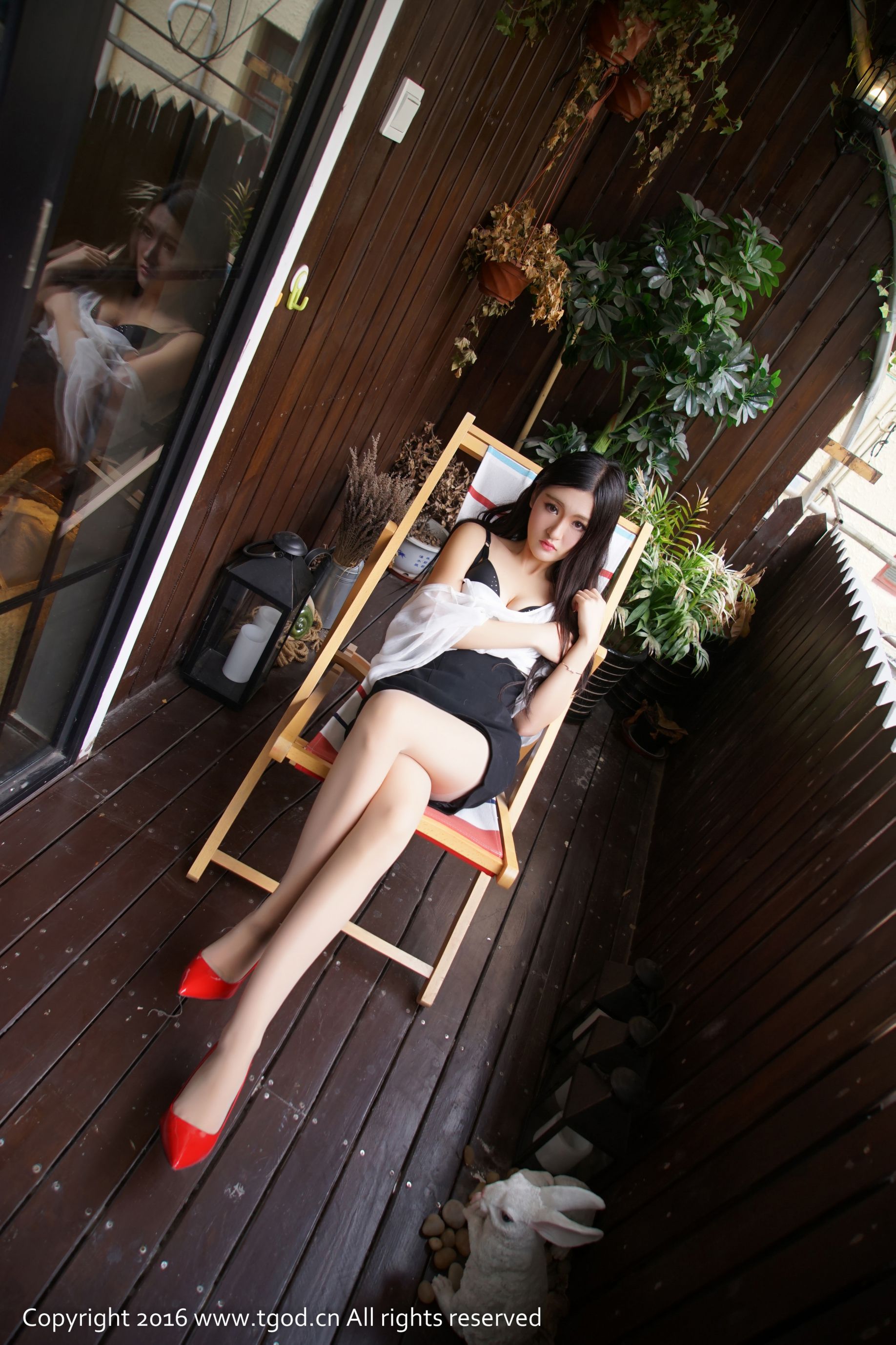 沈梦瑶G-cat《狐狸COS+制服丝袜诱惑》 [推女神TGOD] 写真集