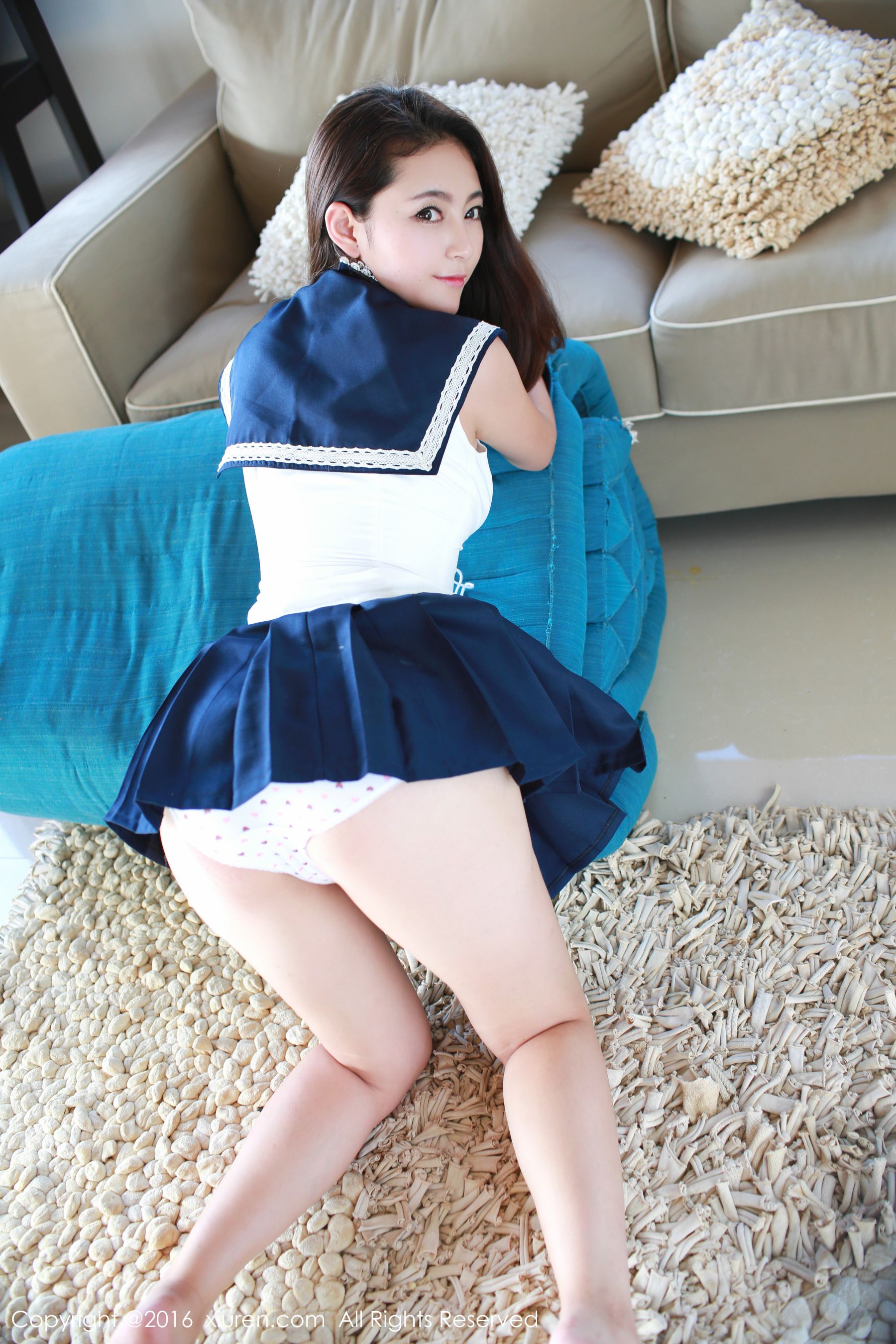 夏茉GIGI《水手校服+吊带内衣诱惑》 [秀人网XiuRen] No.500 写真集