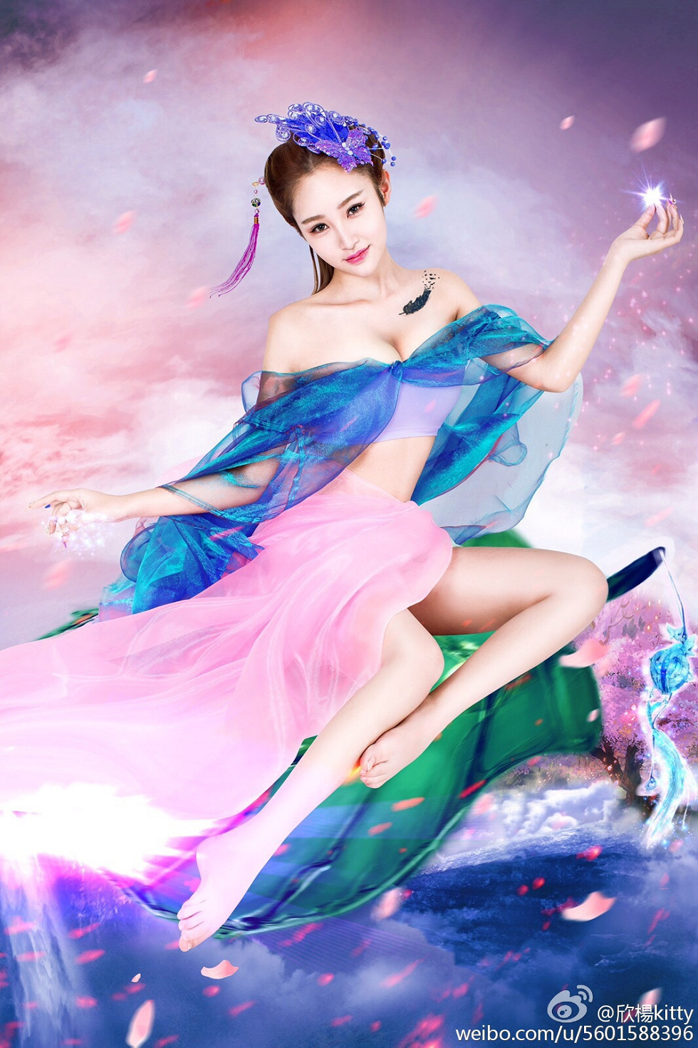 鲜肉嫩模欣杨Kitty完美身材性感微博系列写真105P