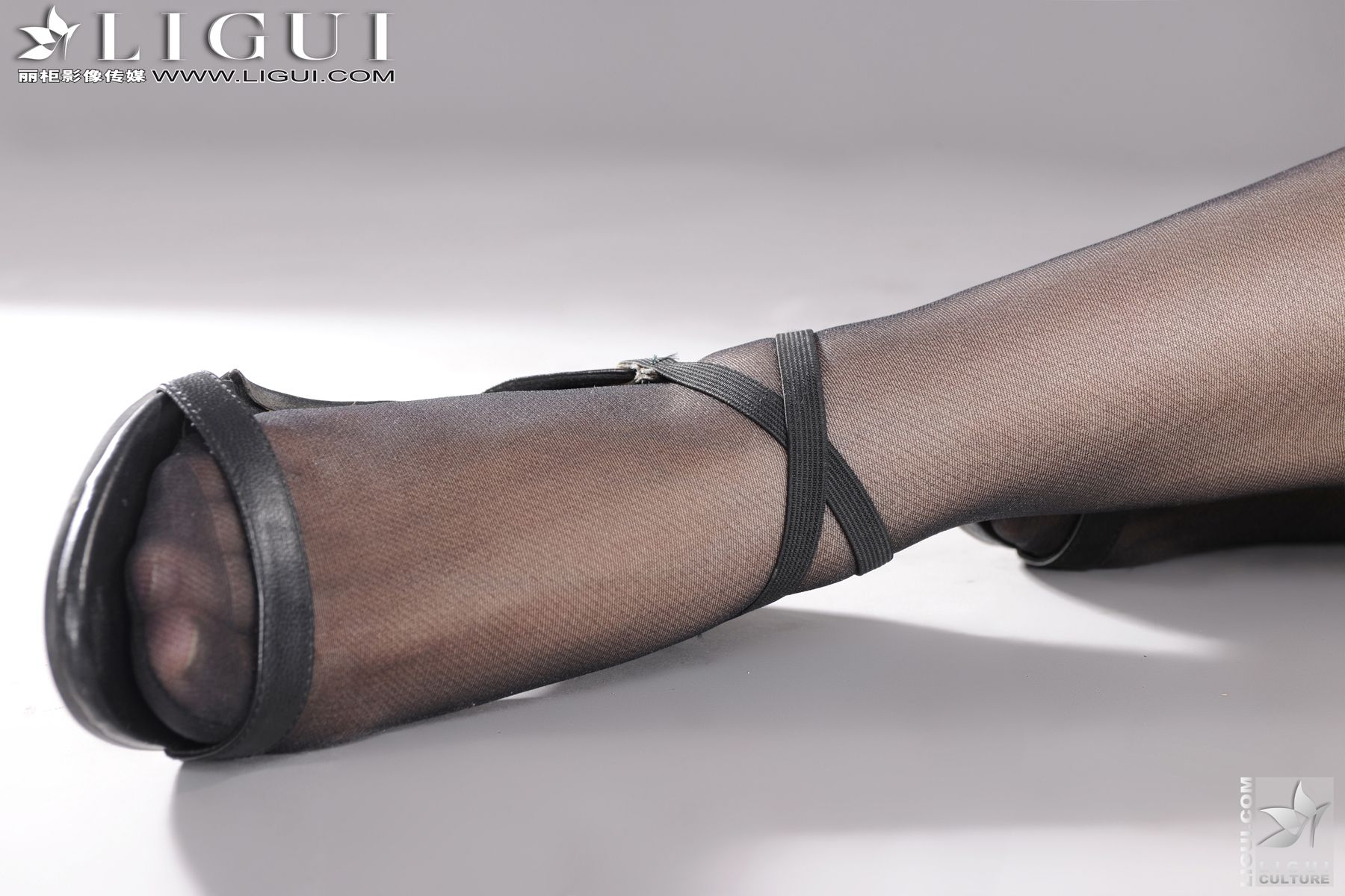 Model 侨侨《黑丝超短裙高跟女郎》 [丽柜LiGui] 美腿玉足写真图片