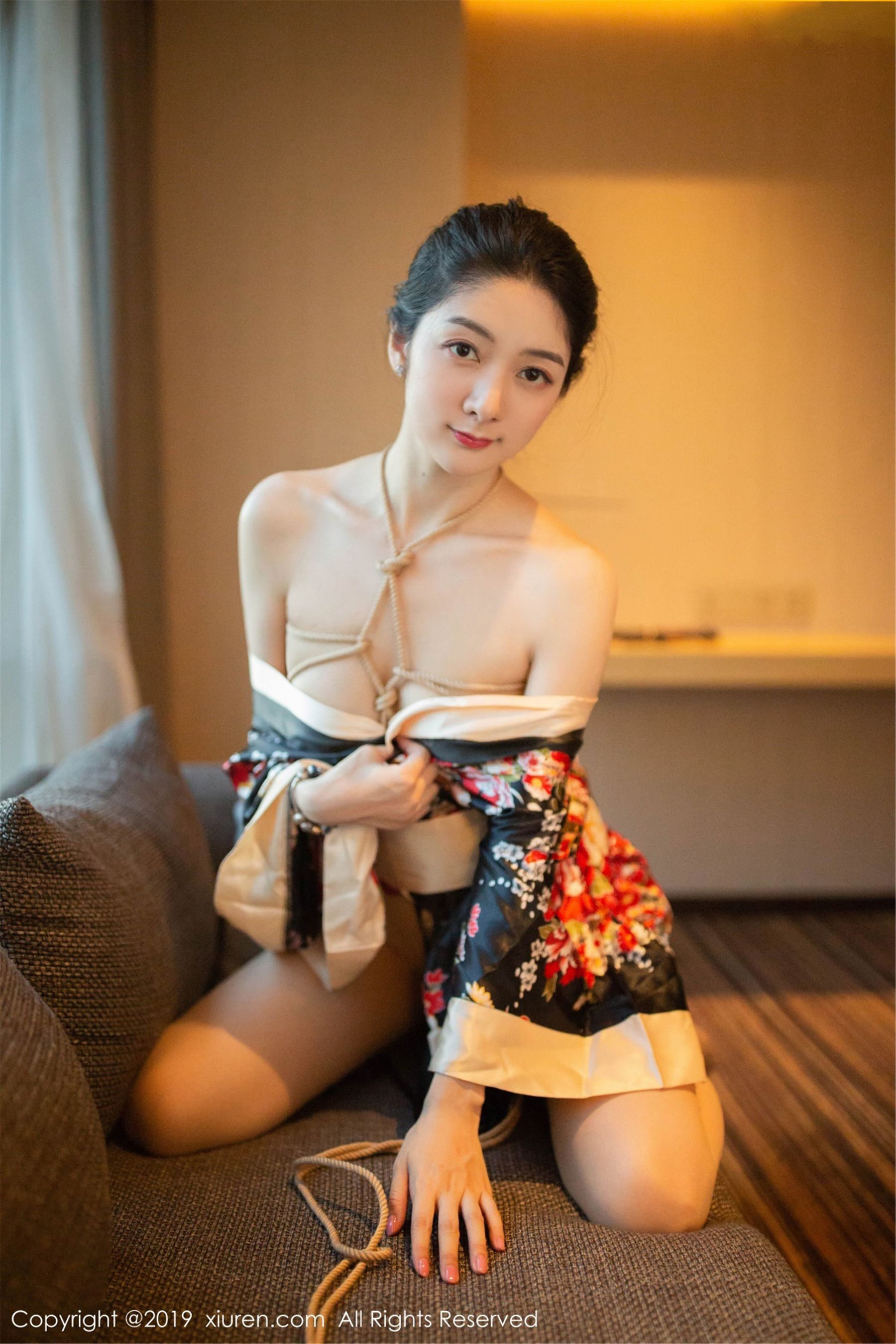 Angela喜欢猫《异域和服与捆绑SM》 [秀人XIUREN] No.1444 写真集