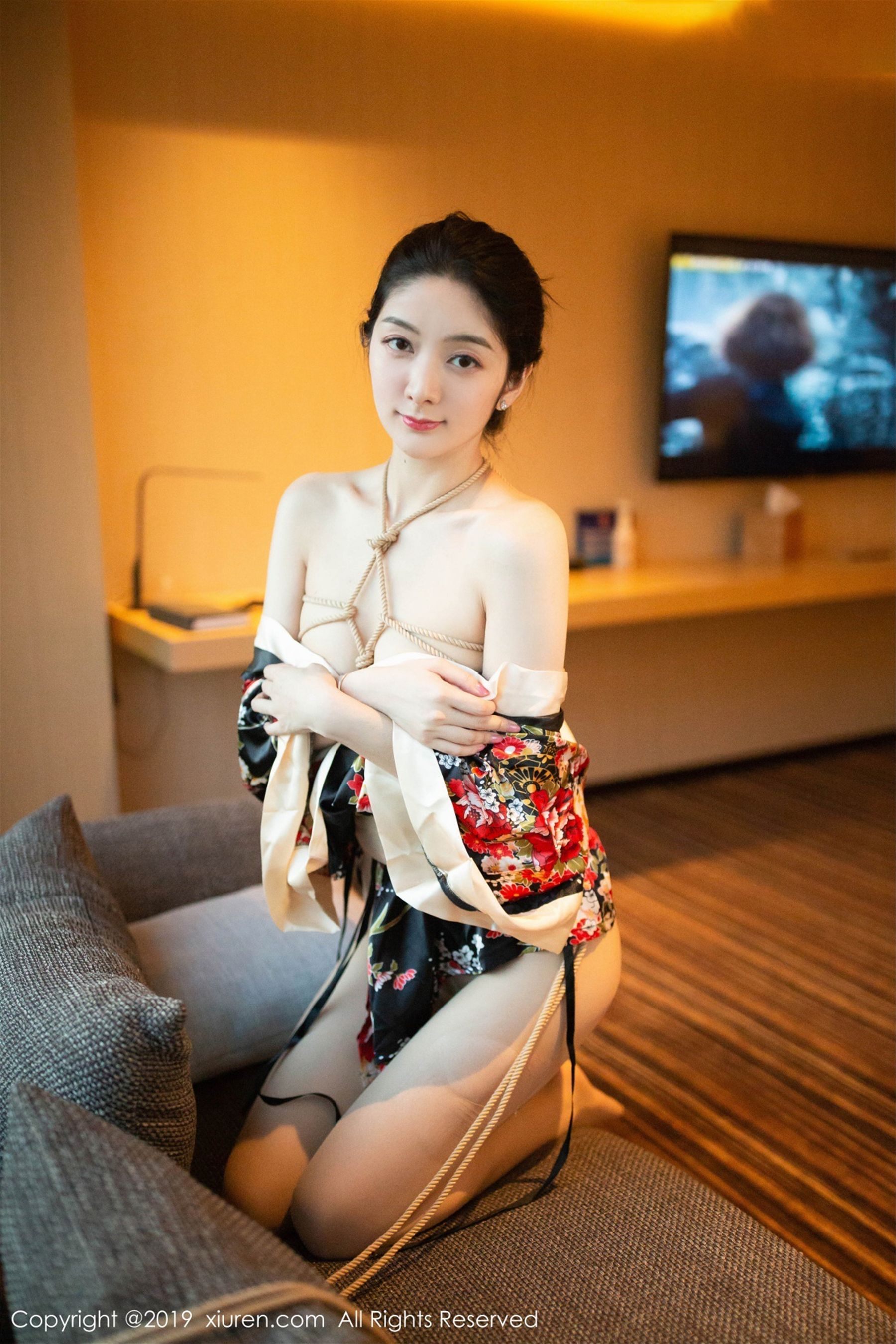 Angela喜欢猫《异域和服与捆绑SM》 [秀人XIUREN] No.1444 写真集