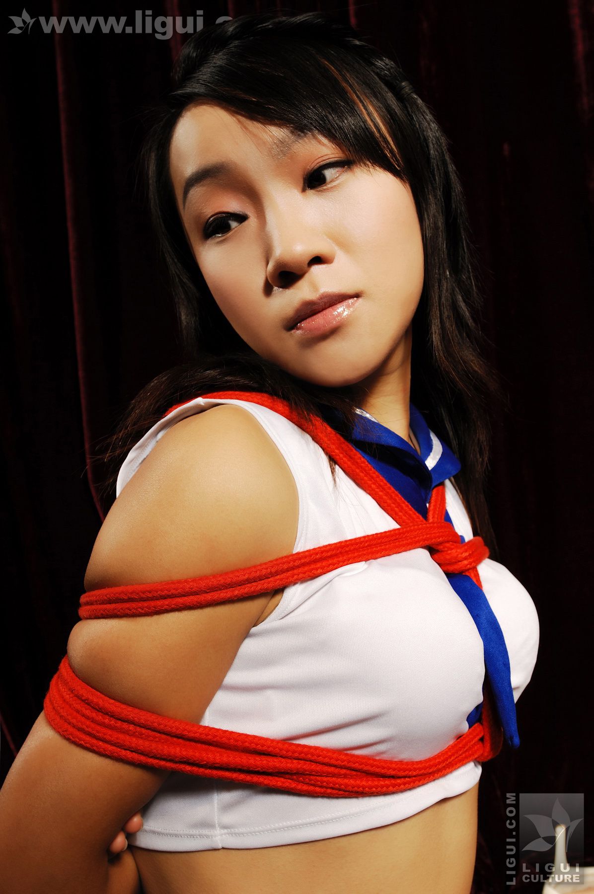 Model 伊园《被困网中欲出不能》 [丽柜美束LiGui] 丝足写真图片