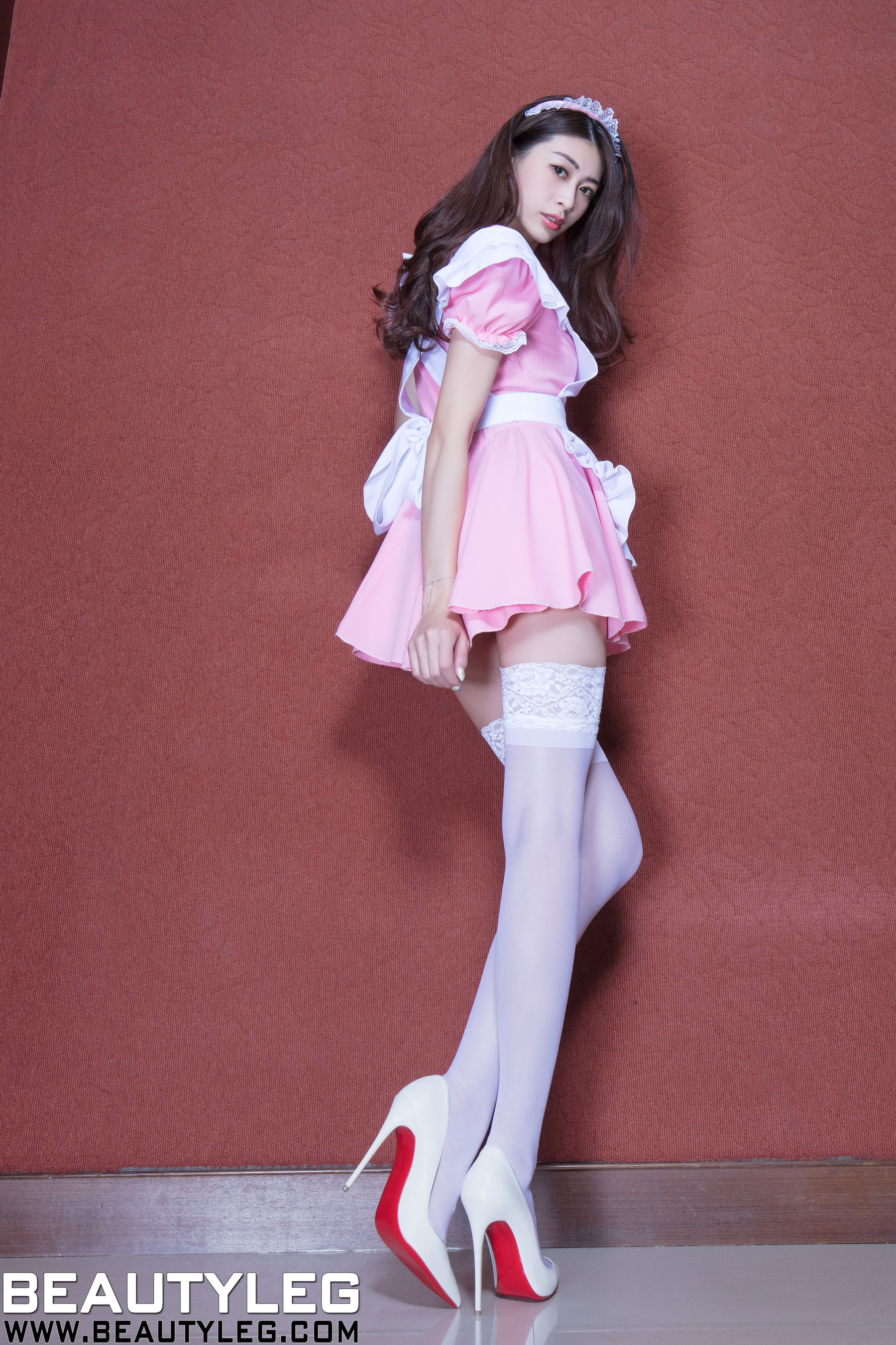 蔡茵茵Flora《白丝女仆+黑丝套裙》 [BeautyLeg] No.1560 写真集