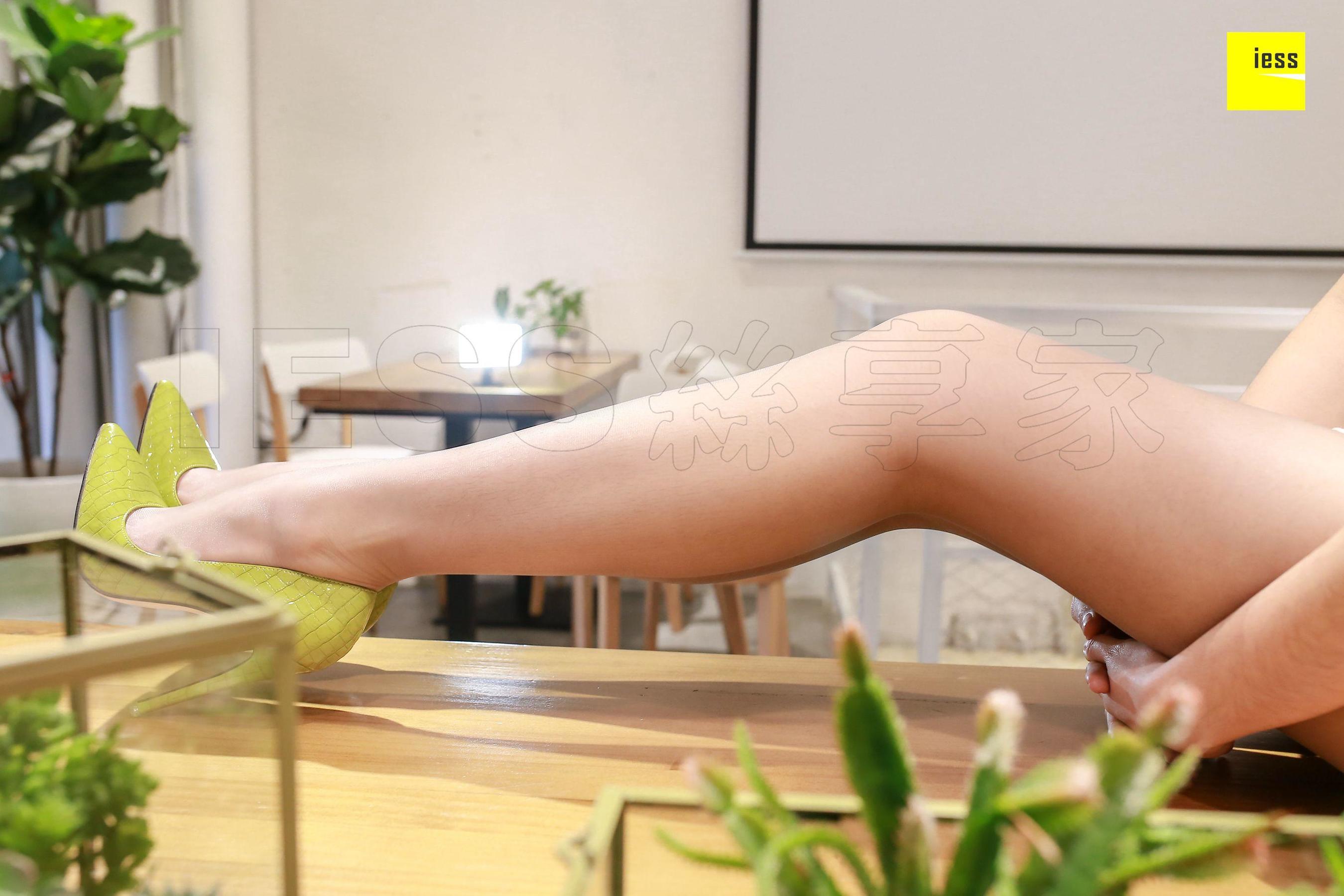 姗姗《开衩短裙灰丝》[异思趣向IESS] 丝享家188 写真集