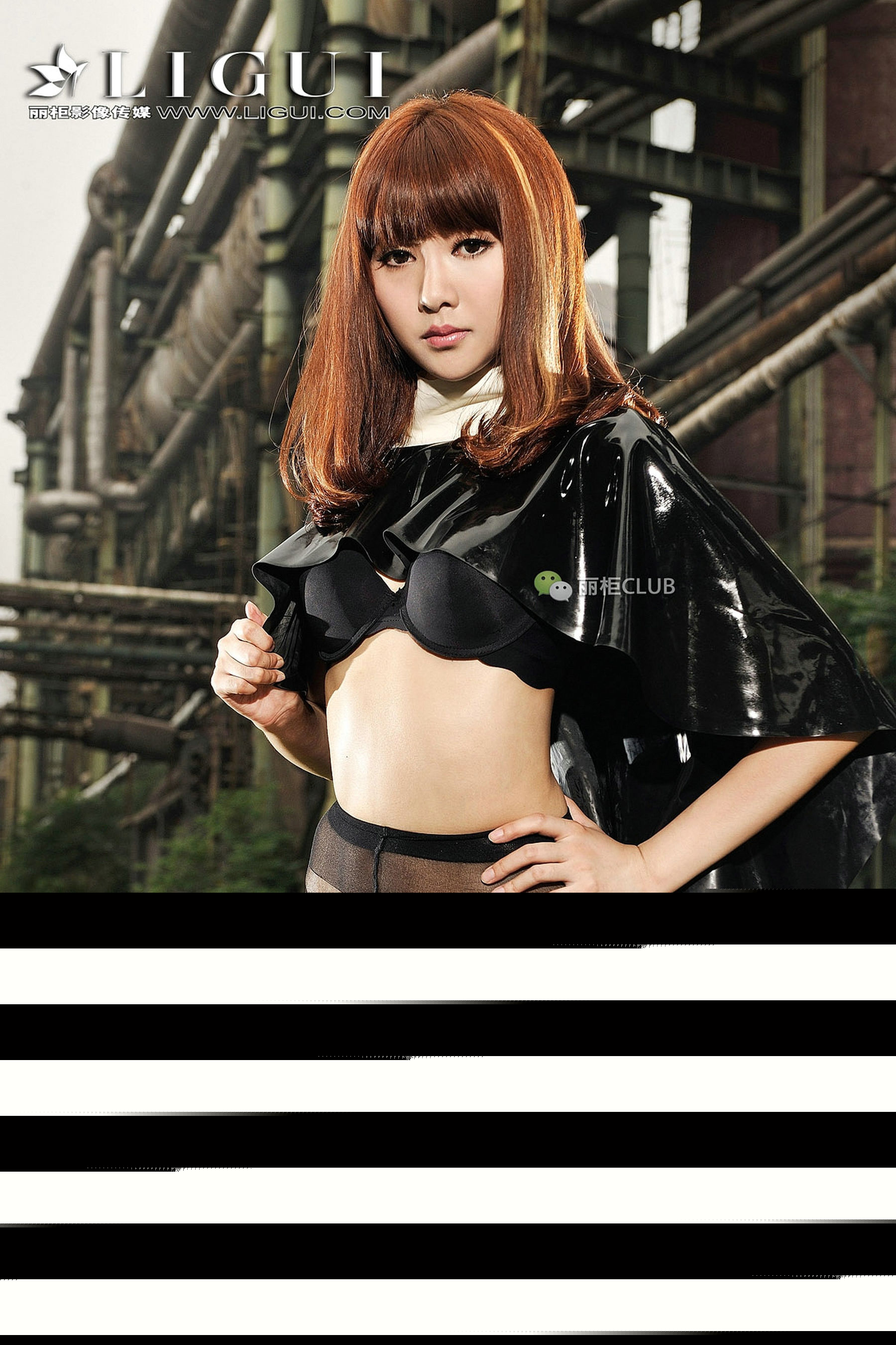 Model 笑笑《废旧火车道黑丝美脚》 [丽柜Ligui] 写真集