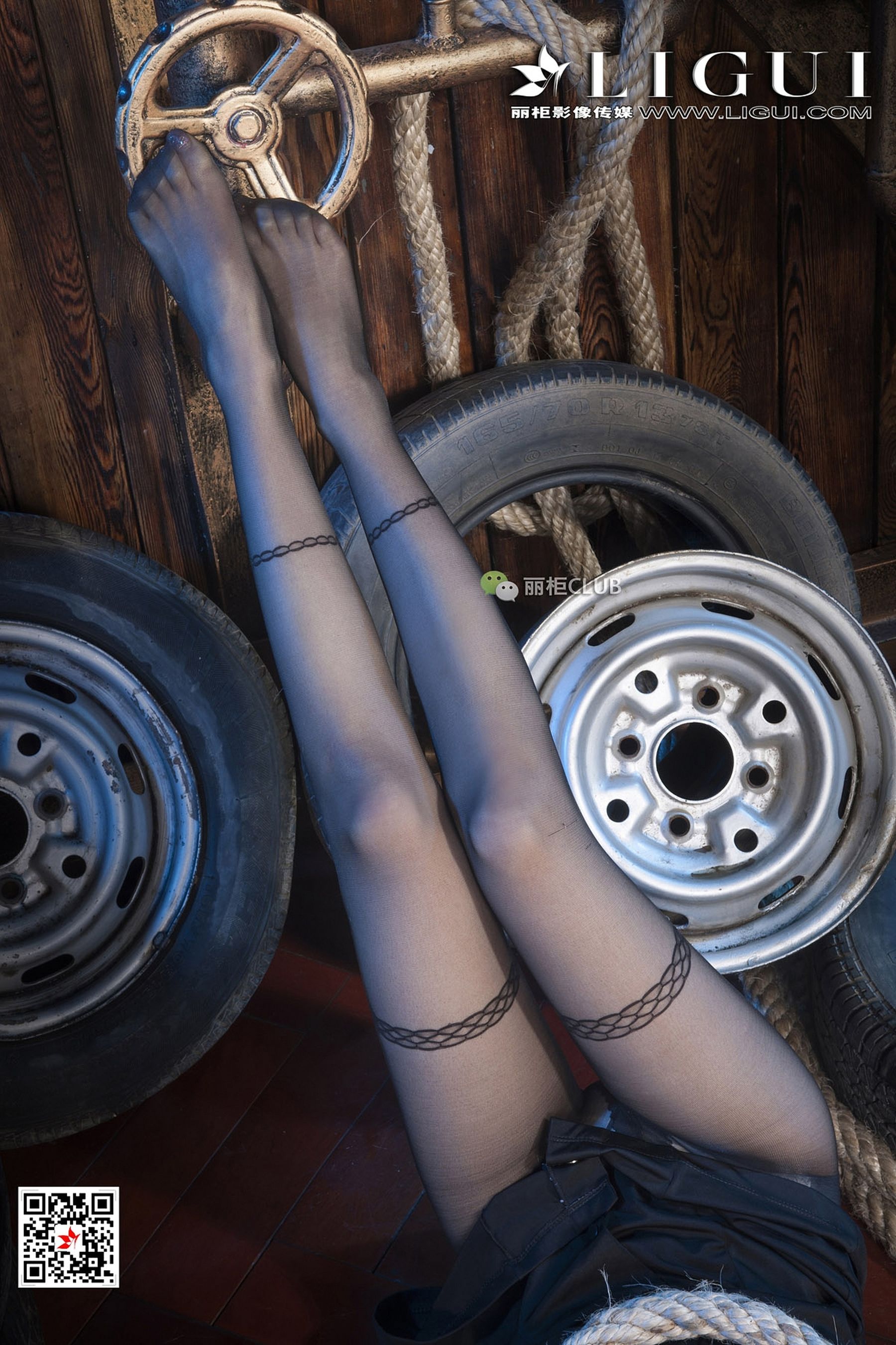 Mode 袁颖芬《黑丝高跟绳艺》 [丽柜Ligui] 写真集