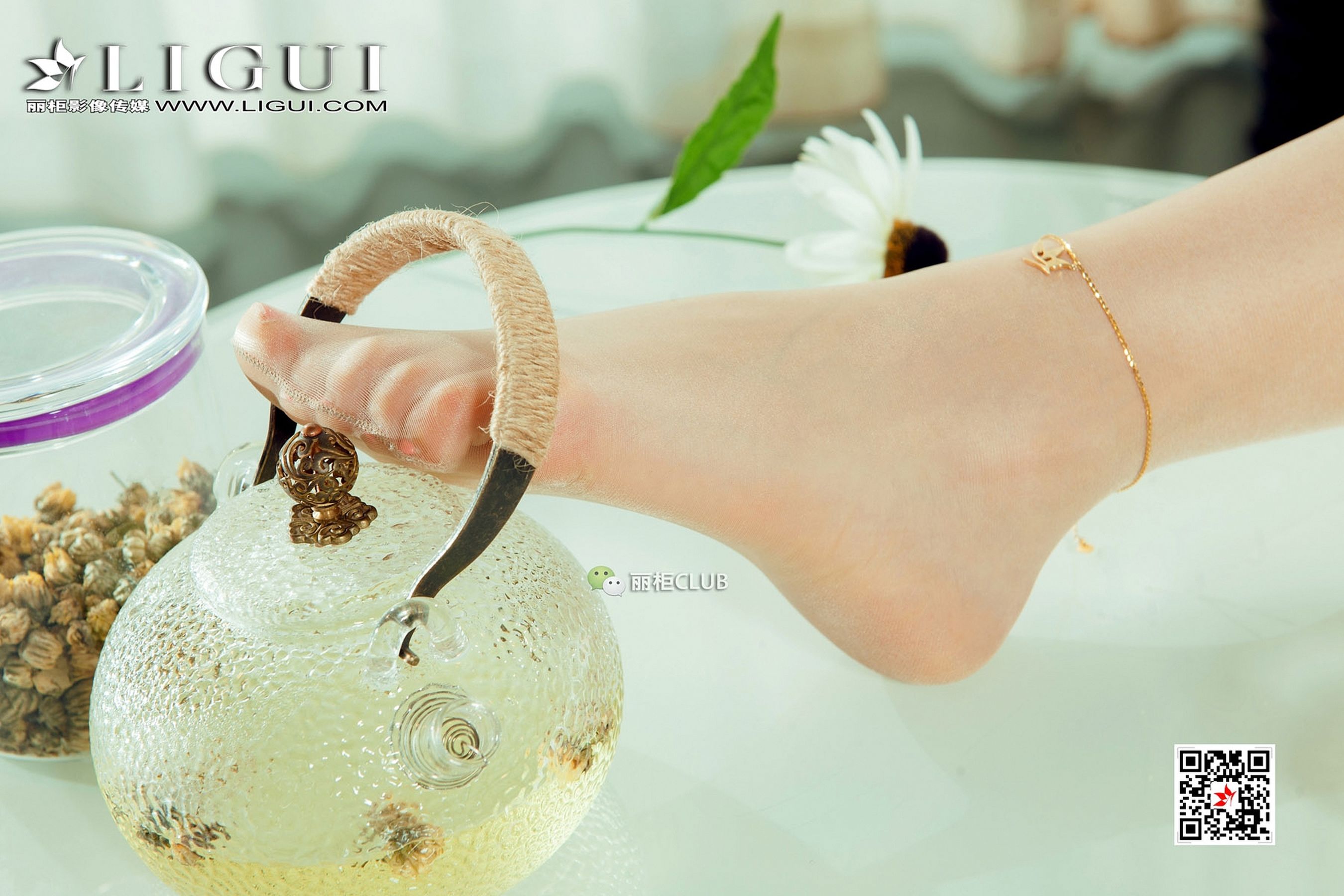 Mode 足模雪糕《吊篮椅丝足》 [丽柜Ligui] 写真集