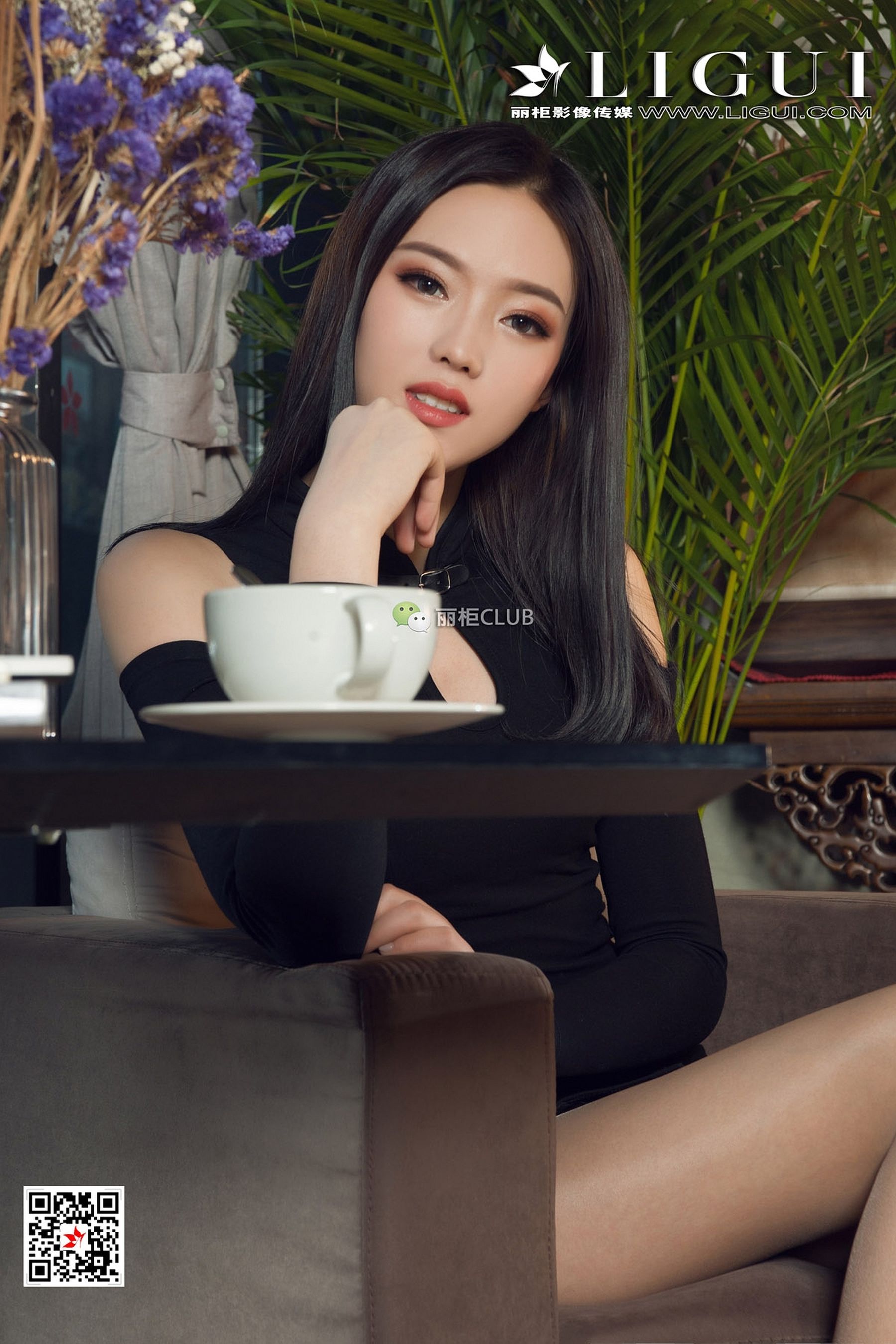 腿模敏儿《OL肉丝高跟》 [丽柜Ligui] 写真集