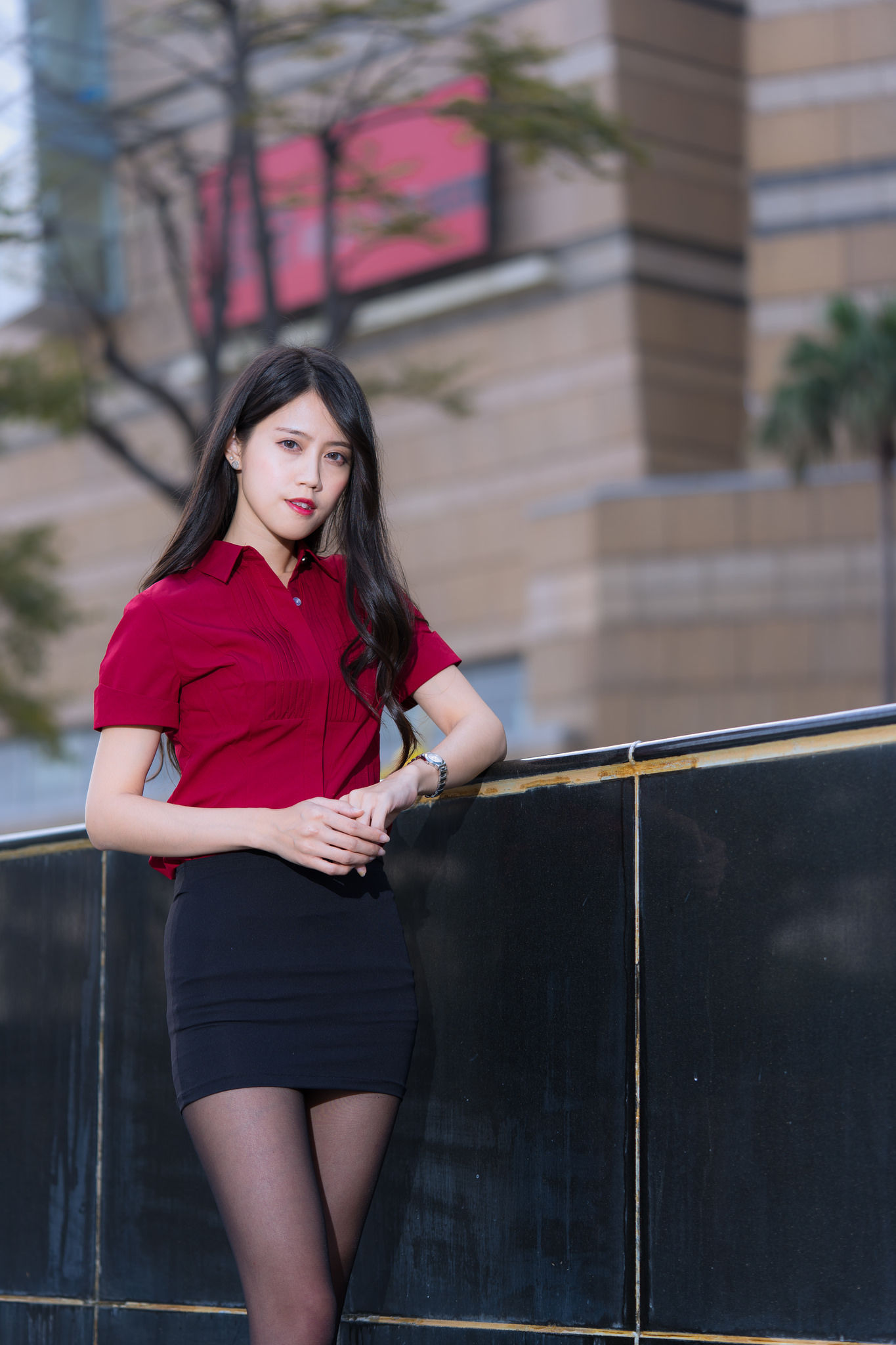 [台湾网红美女] Candy宝儿《夢時代黑丝街拍》 写真集