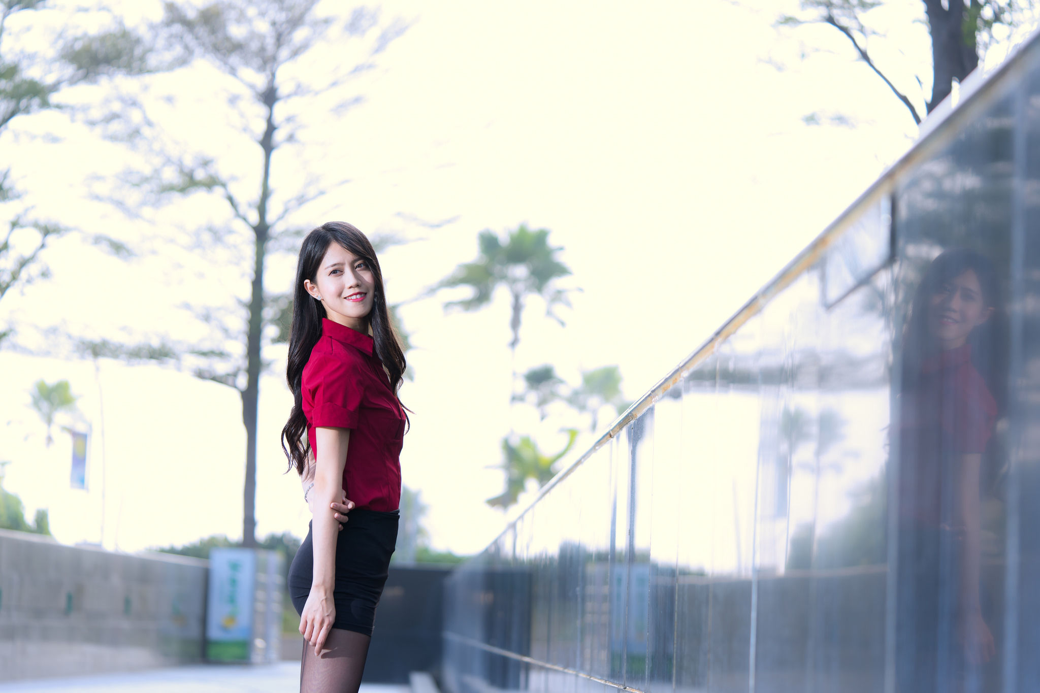 [台湾网红美女] Candy宝儿《夢時代黑丝街拍》 写真集