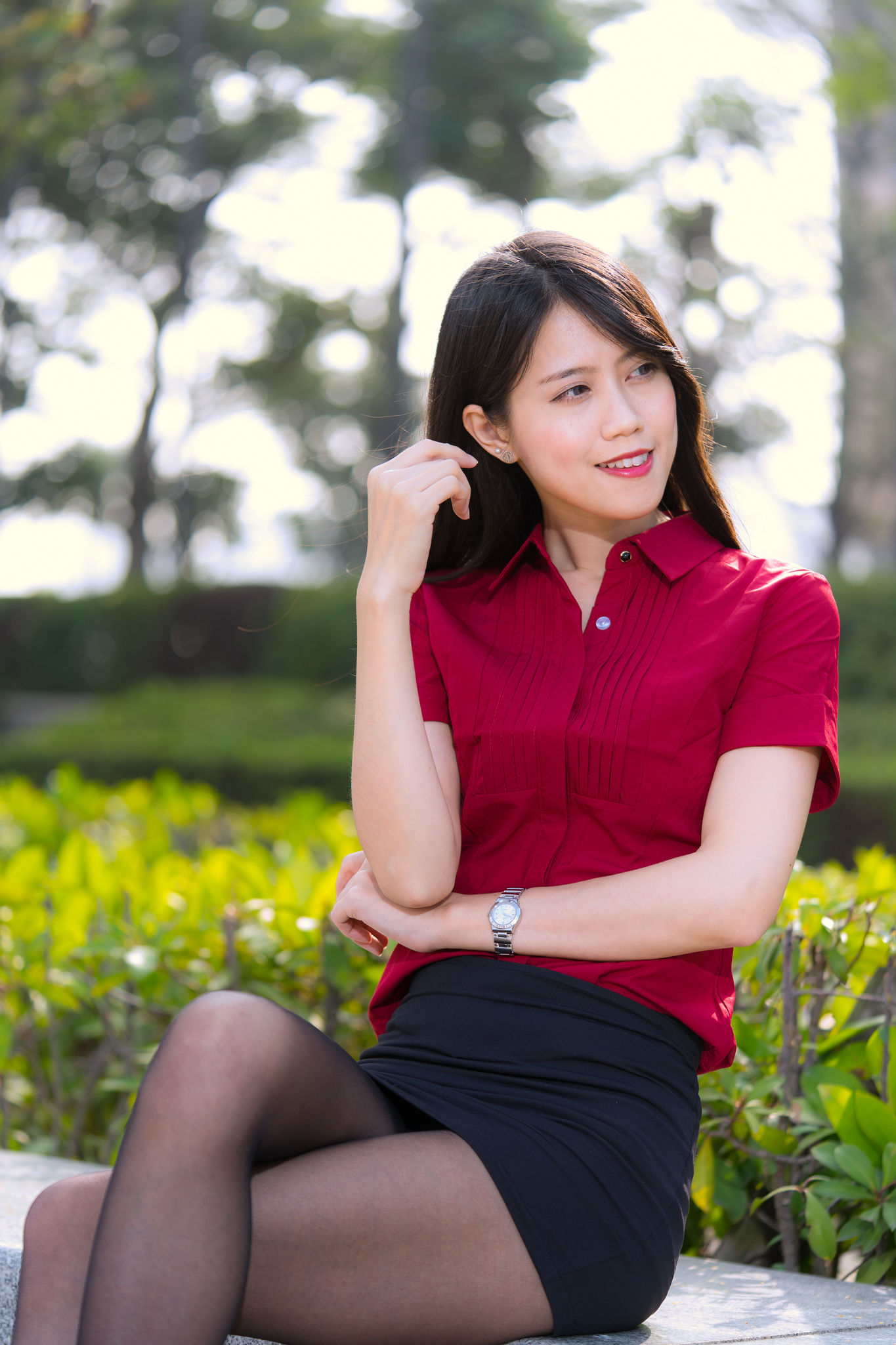 [台湾网红美女] Candy宝儿《夢時代黑丝街拍》 写真集