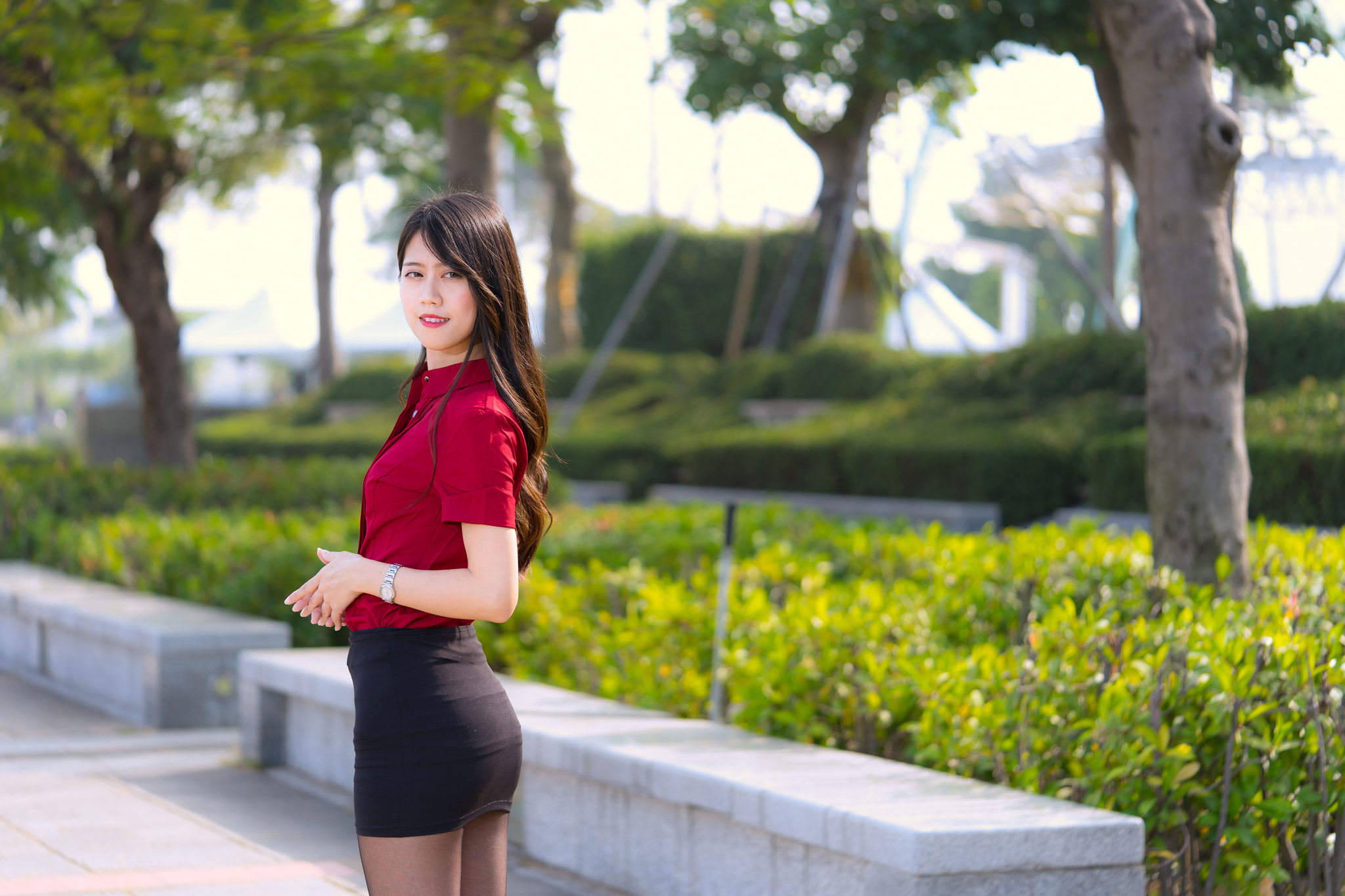 [台湾网红美女] Candy宝儿《夢時代黑丝街拍》 写真集