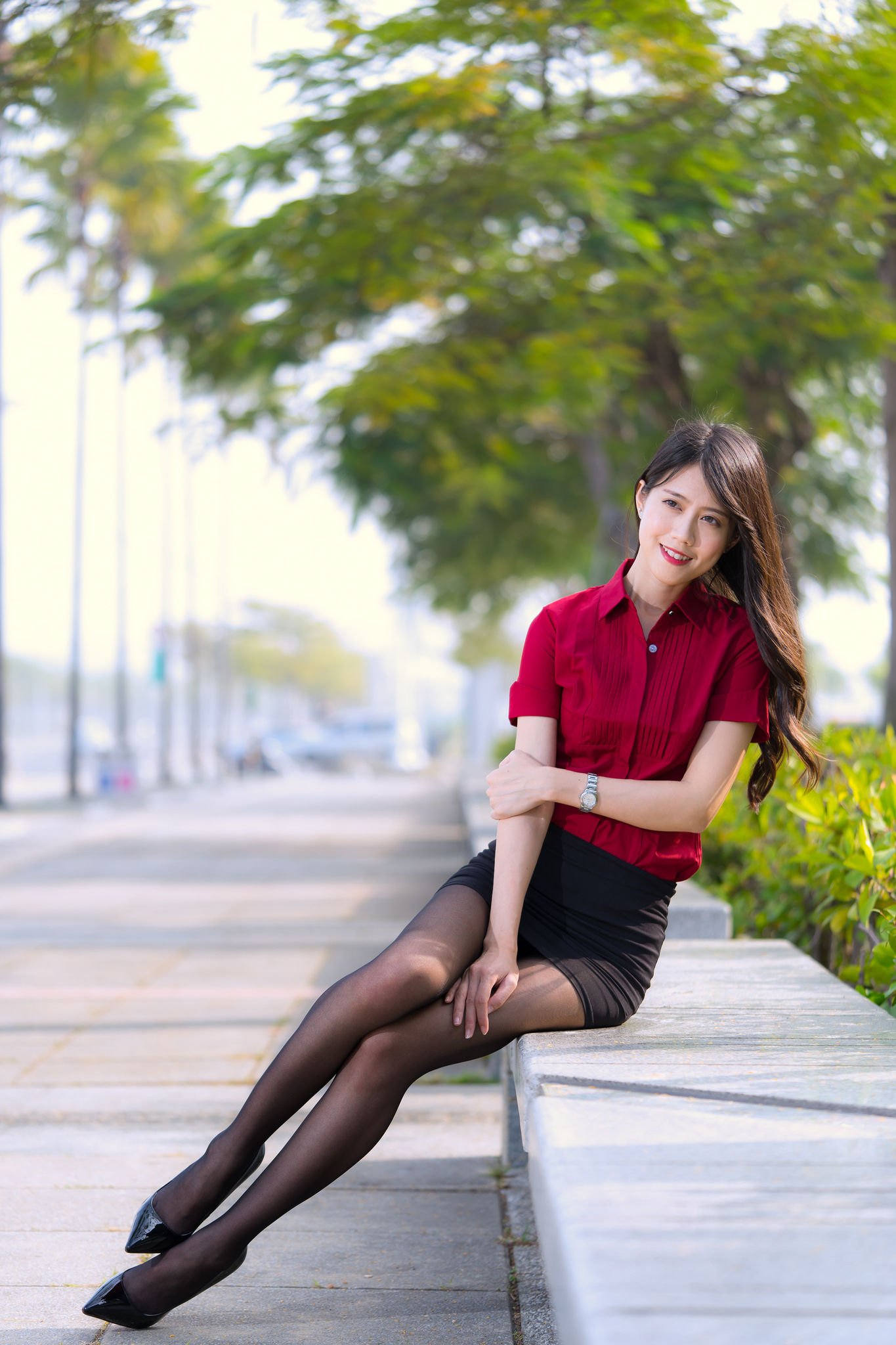 [台湾网红美女] Candy宝儿《夢時代黑丝街拍》 写真集