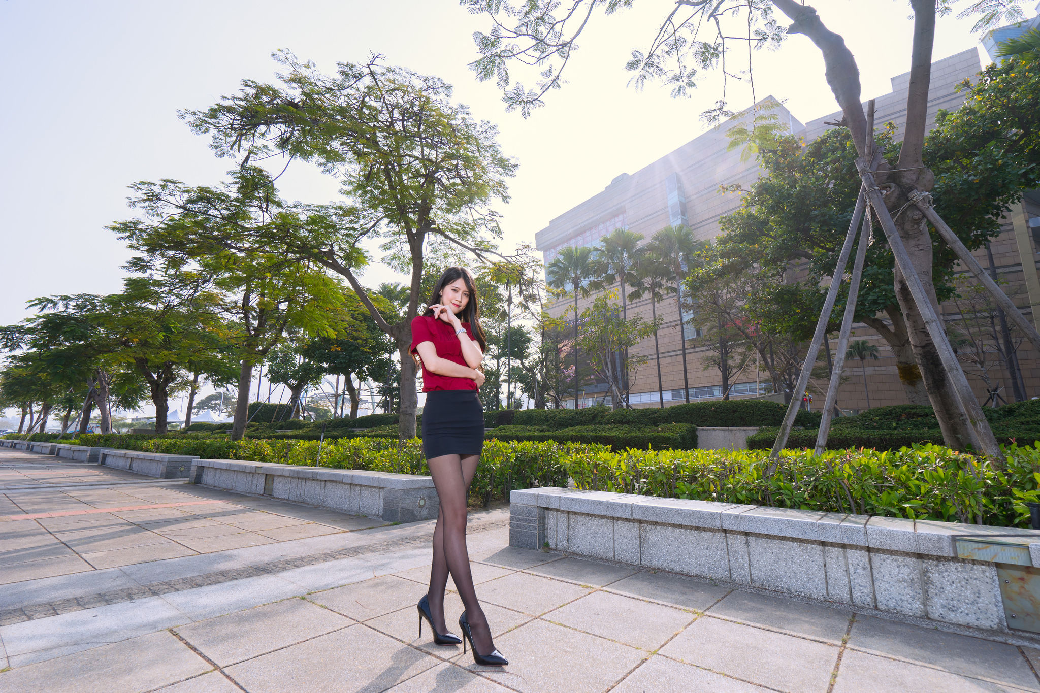 [台湾网红美女] Candy宝儿《夢時代黑丝街拍》 写真集