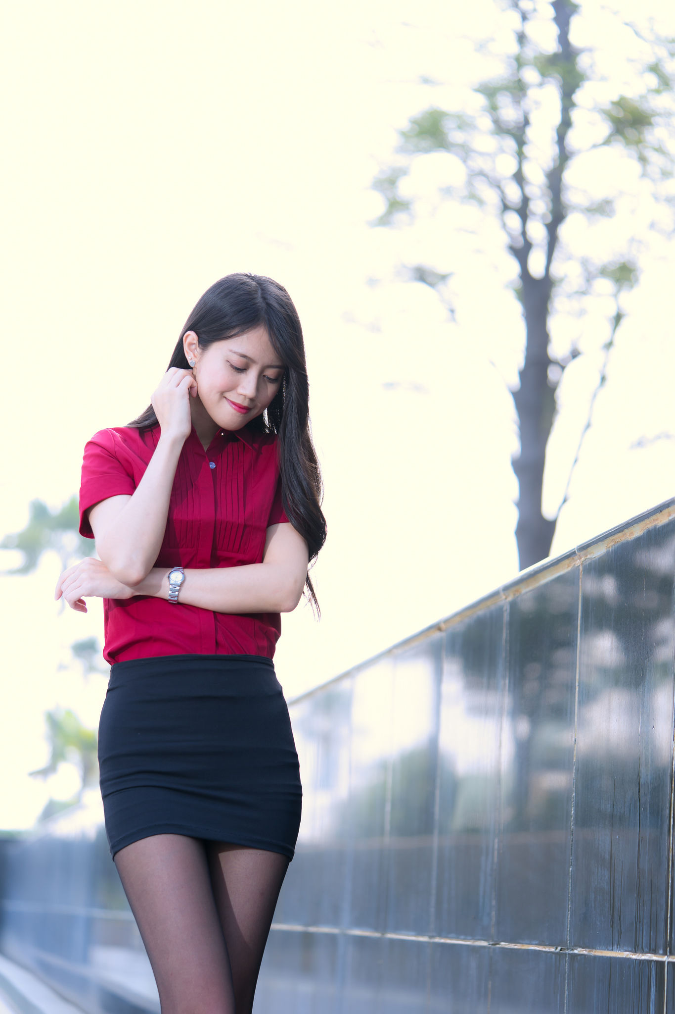 [台湾网红美女] Candy宝儿《夢時代黑丝街拍》 写真集