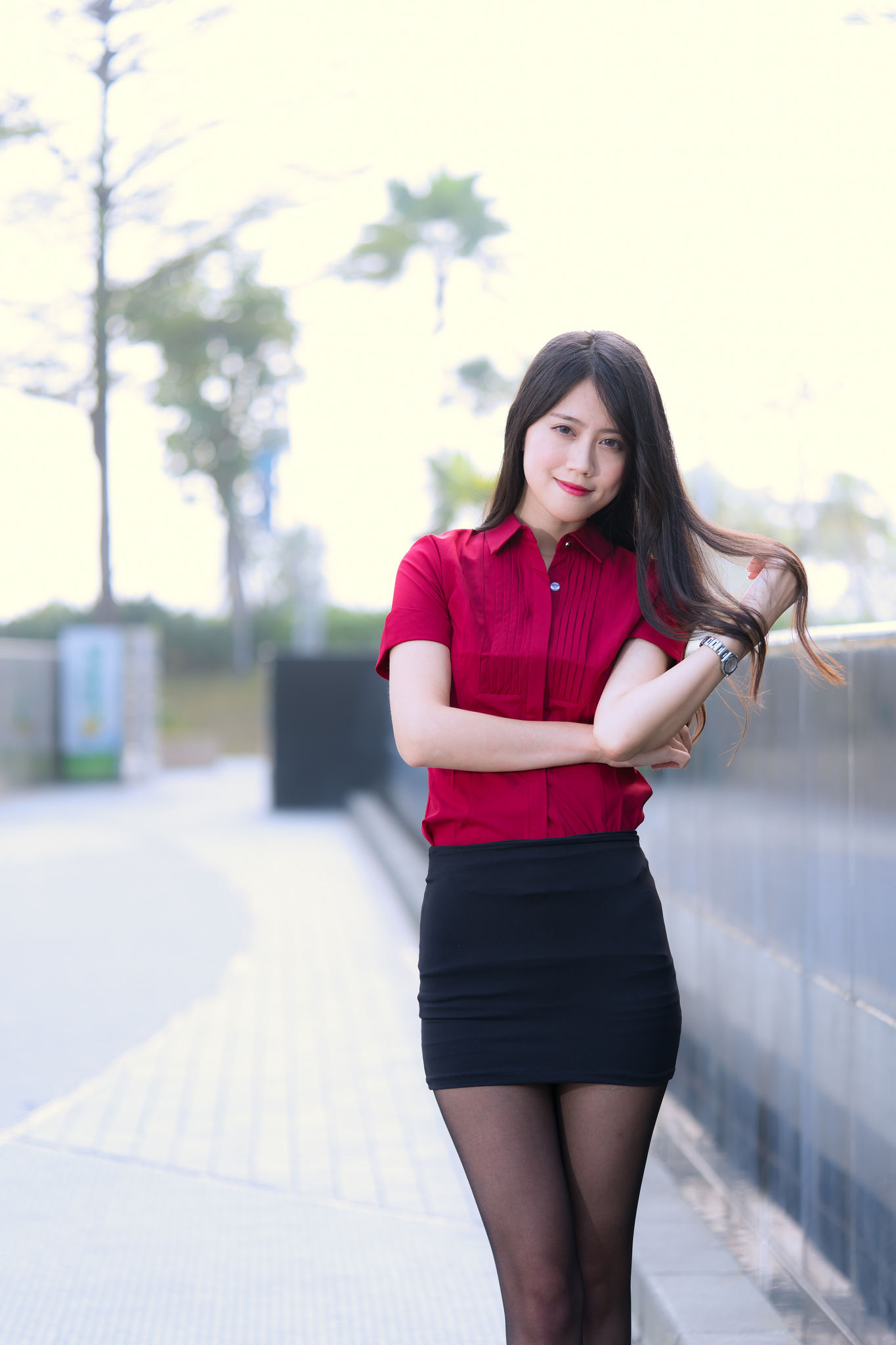 [台湾网红美女] Candy宝儿《夢時代黑丝街拍》 写真集