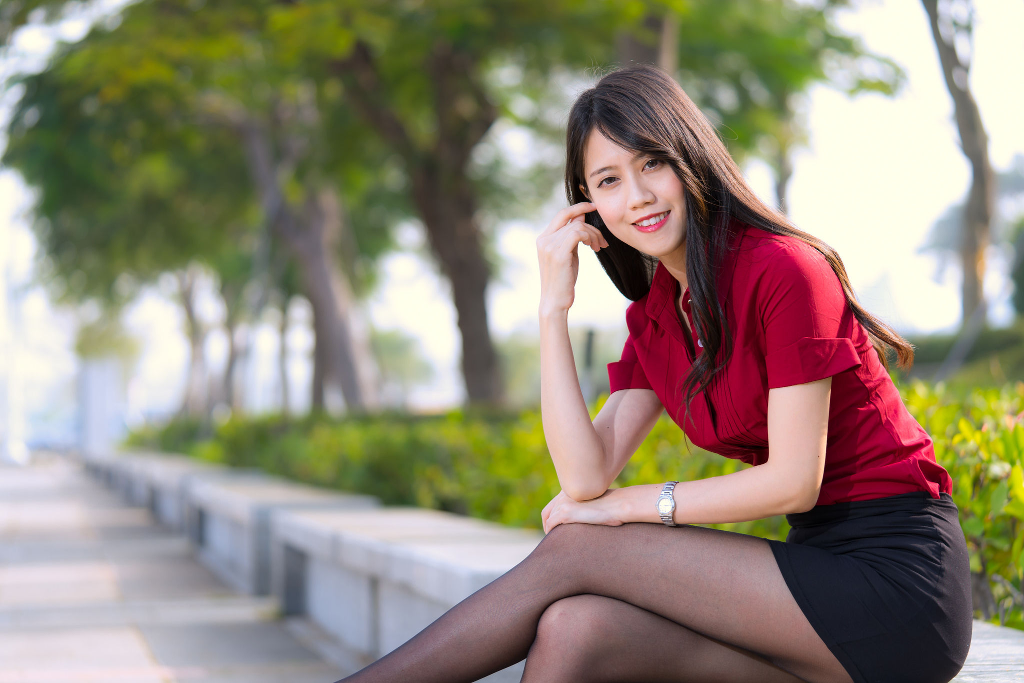 [台湾网红美女] Candy宝儿《夢時代黑丝街拍》 写真集