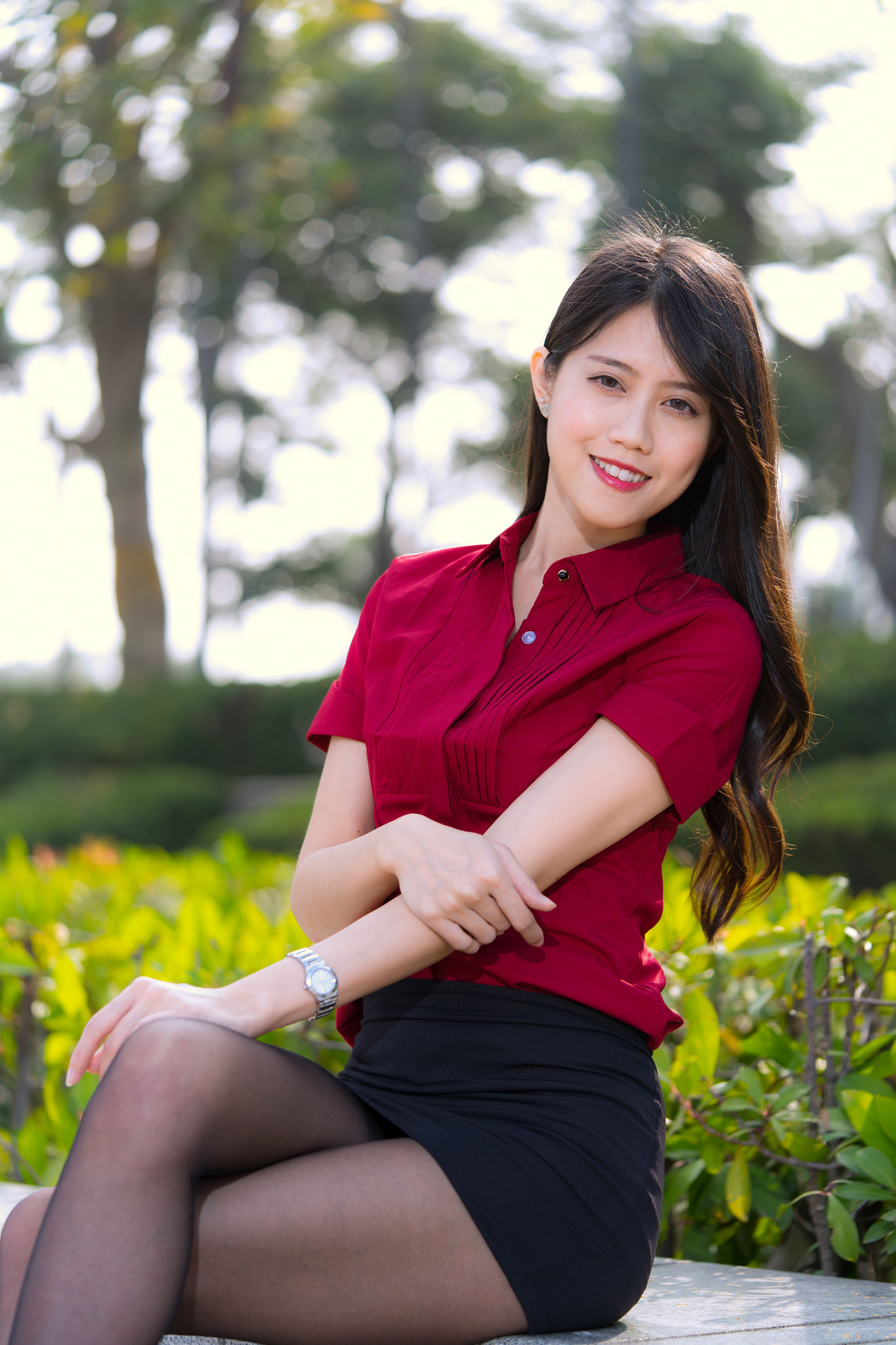 [台湾网红美女] Candy宝儿《夢時代黑丝街拍》 写真集