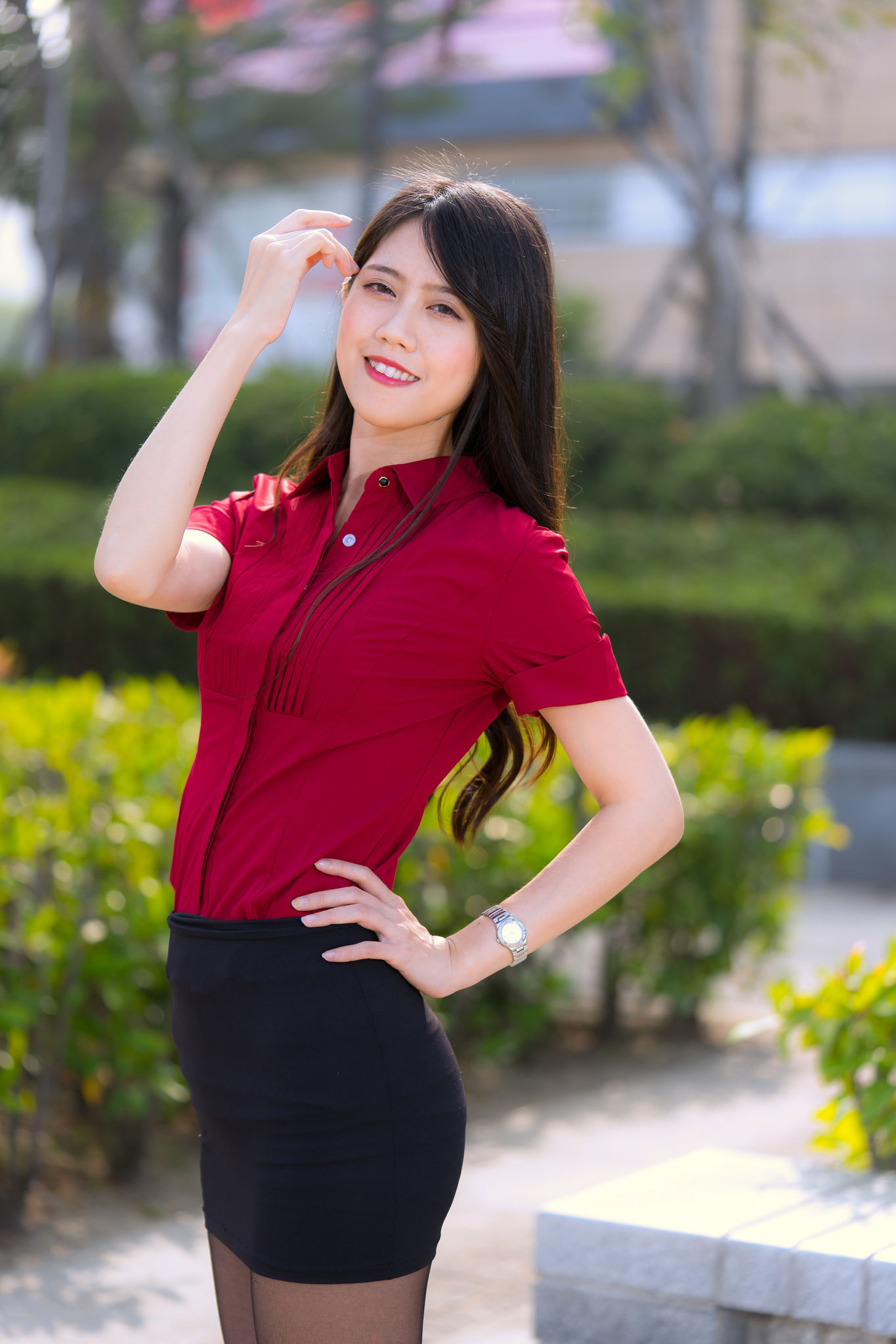 [台湾网红美女] Candy宝儿《夢時代黑丝街拍》 写真集