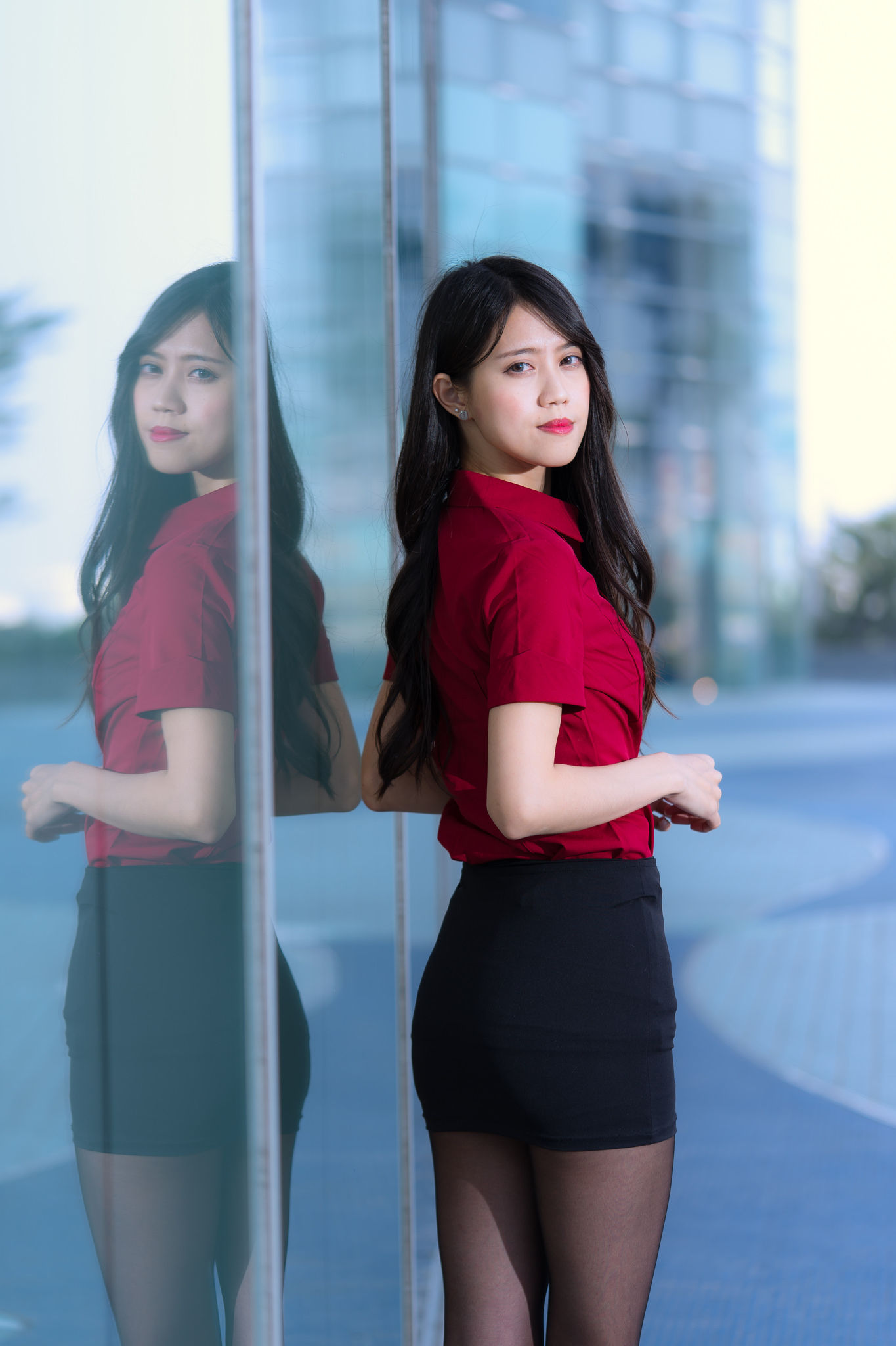 [台湾网红美女] Candy宝儿《夢時代黑丝街拍》 写真集