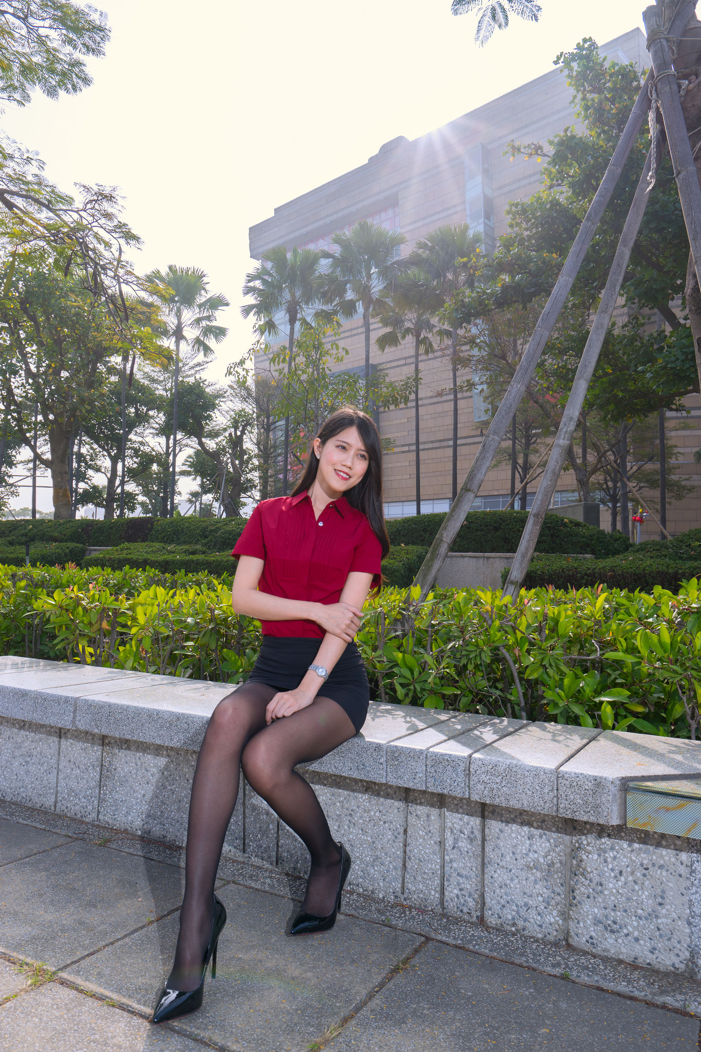 [台湾网红美女] Candy宝儿《夢時代黑丝街拍》 写真集