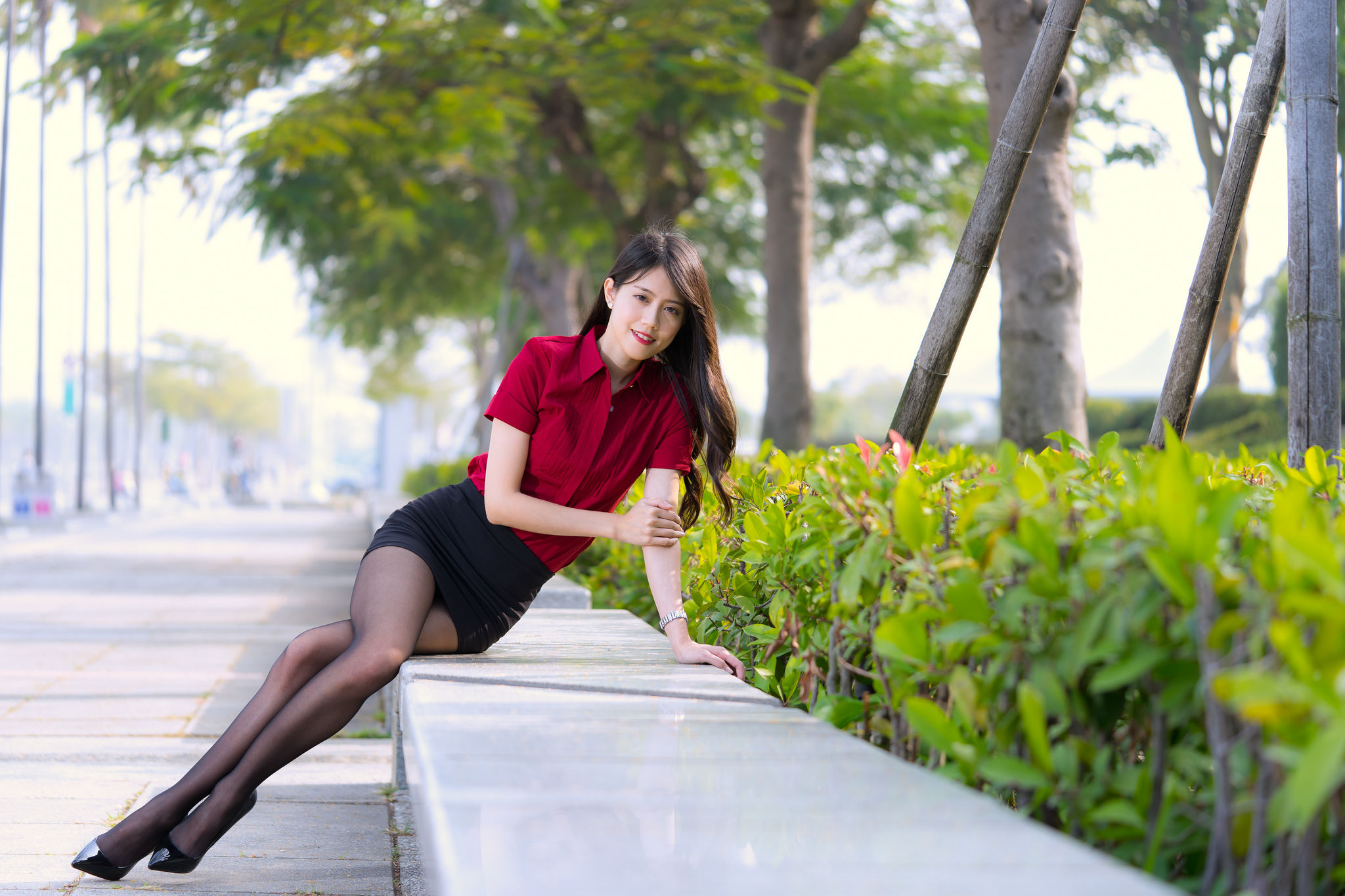 [台湾网红美女] Candy宝儿《夢時代黑丝街拍》 写真集