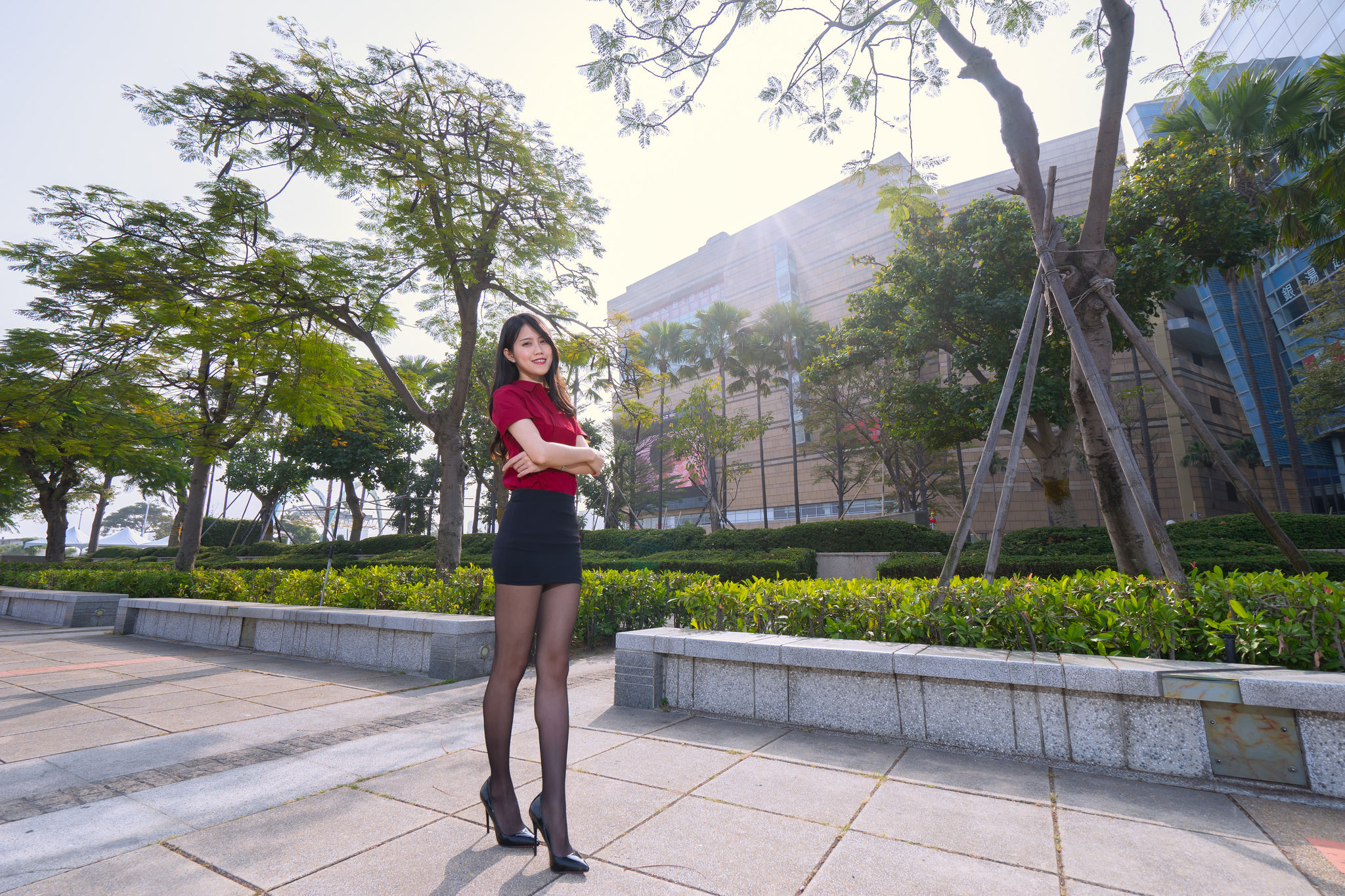 [台湾网红美女] Candy宝儿《夢時代黑丝街拍》 写真集