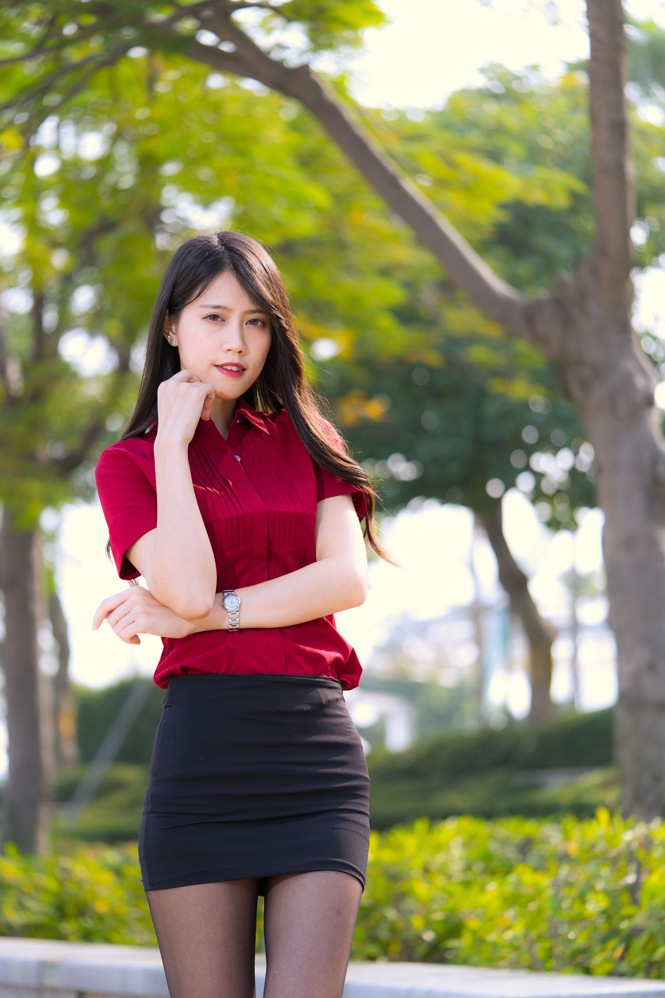 [台湾网红美女] Candy宝儿《夢時代黑丝街拍》 写真集