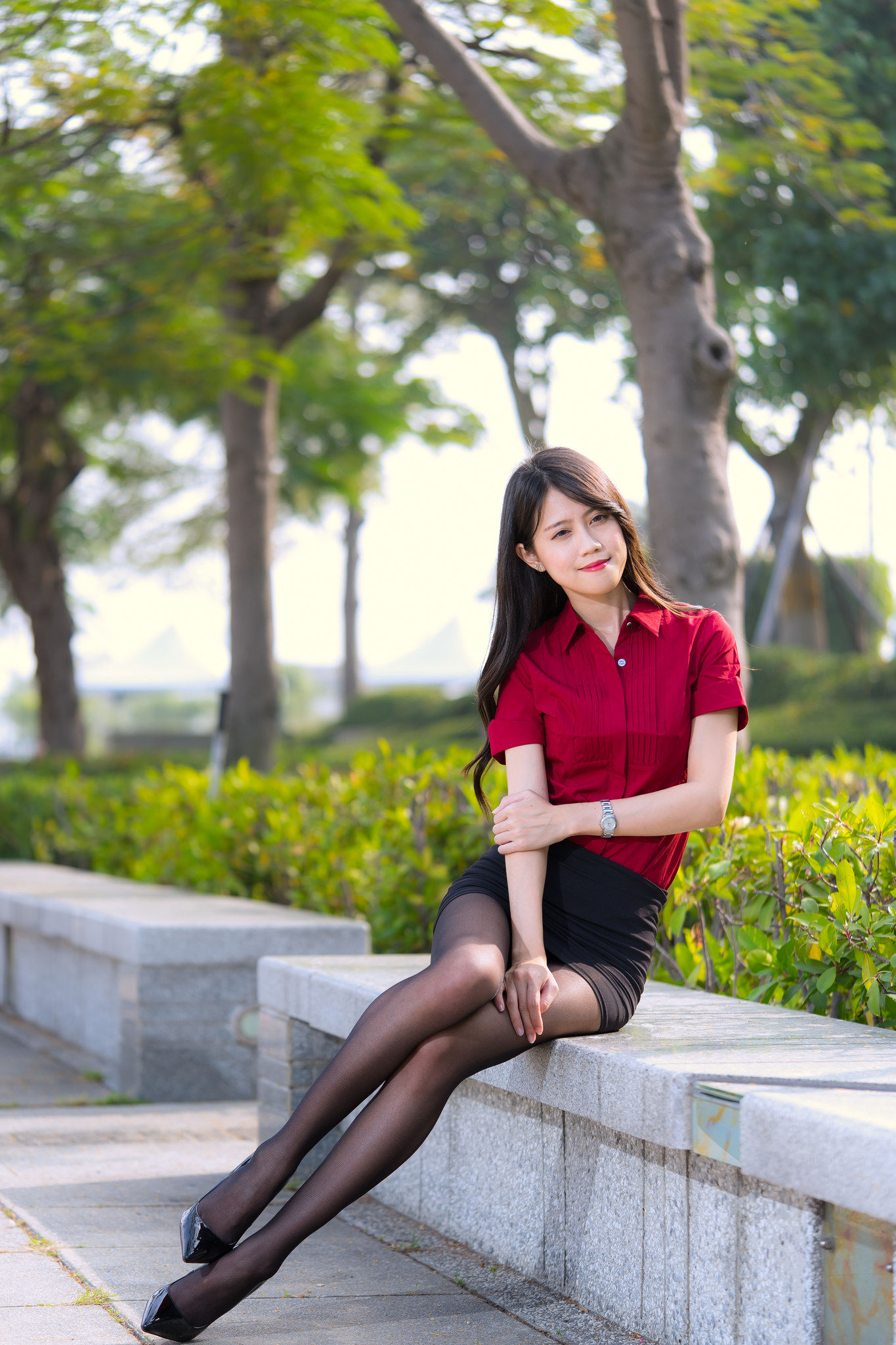 [台湾网红美女] Candy宝儿《夢時代黑丝街拍》 写真集