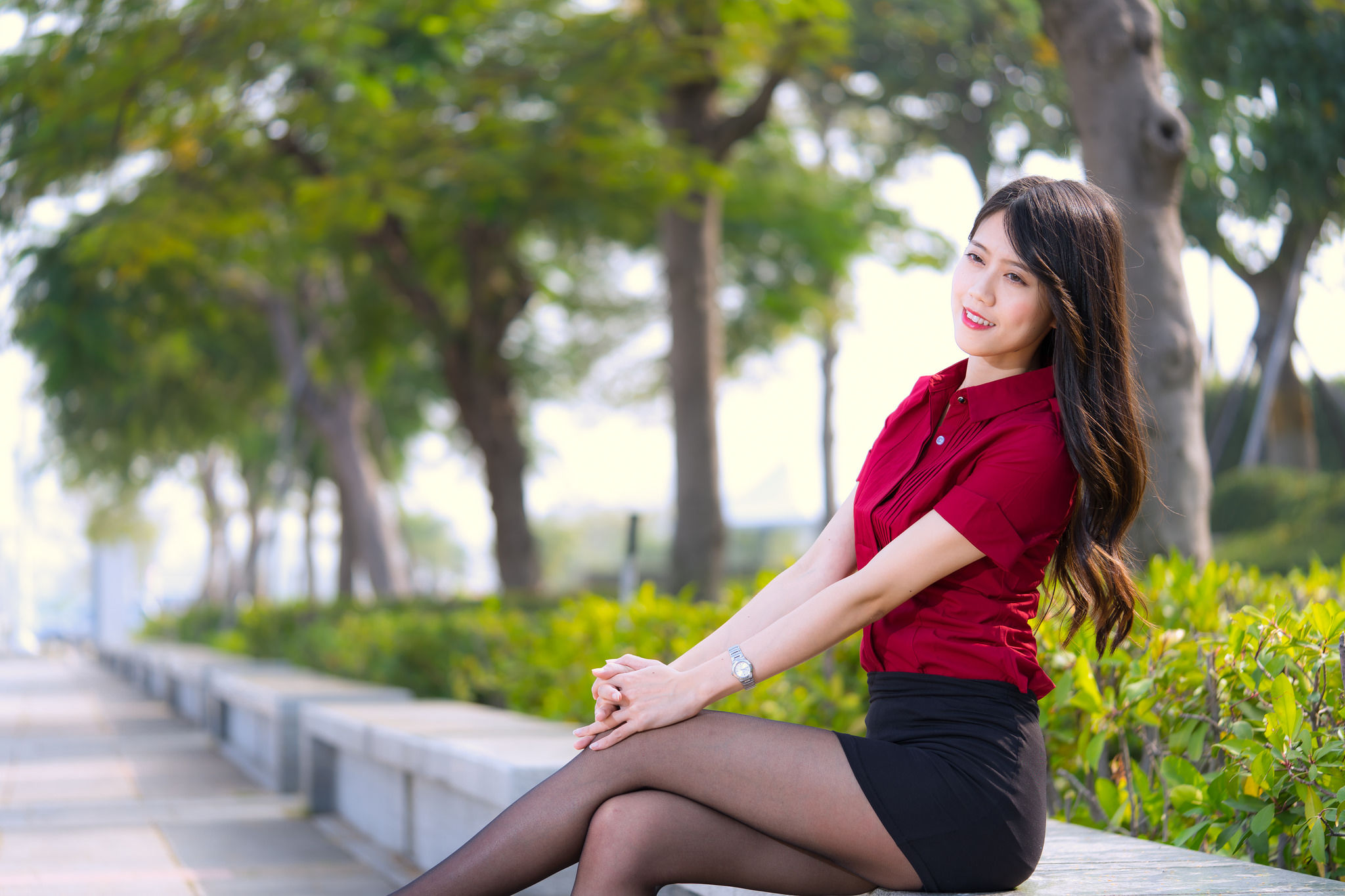 [台湾网红美女] Candy宝儿《夢時代黑丝街拍》 写真集