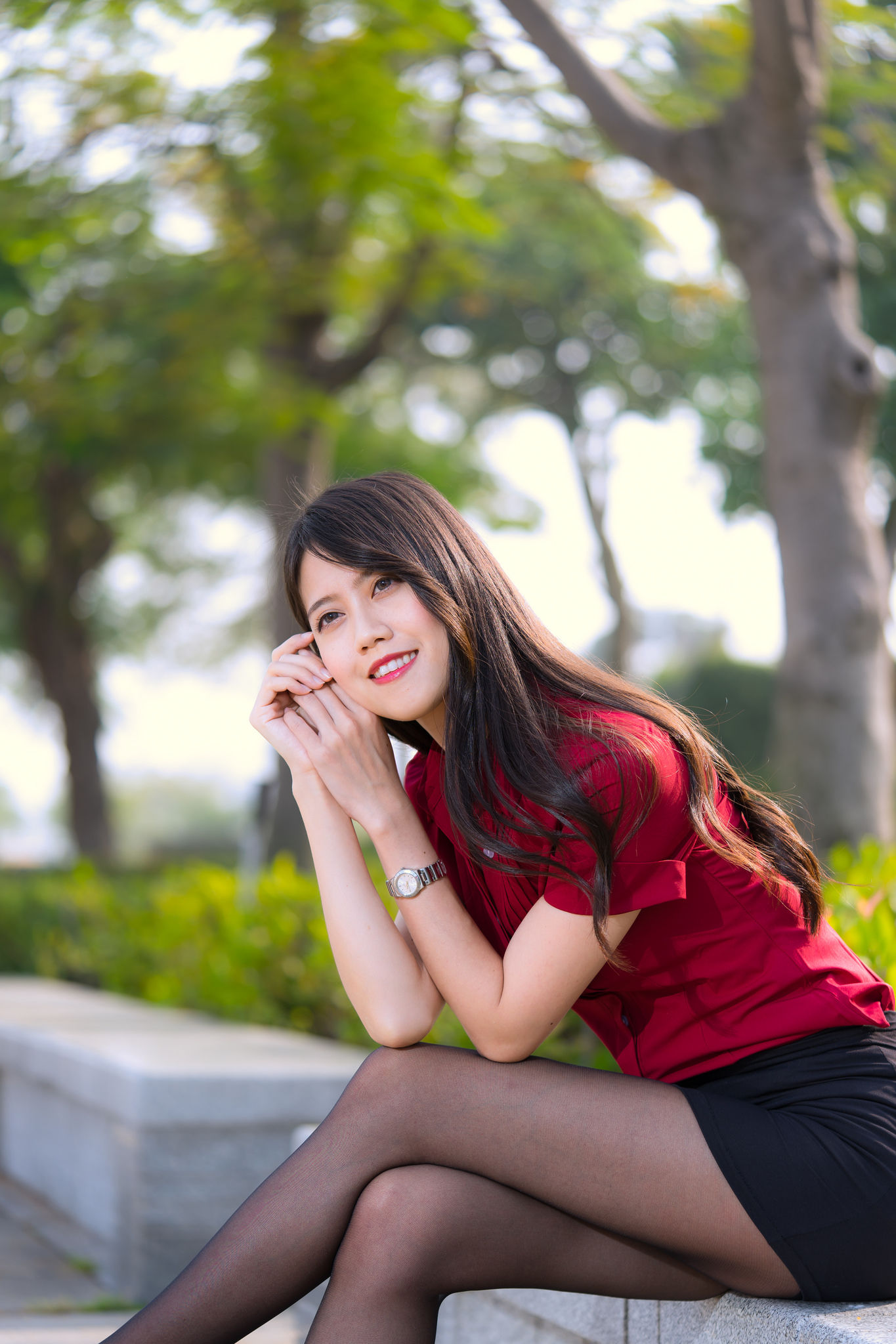 [台湾网红美女] Candy宝儿《夢時代黑丝街拍》 写真集