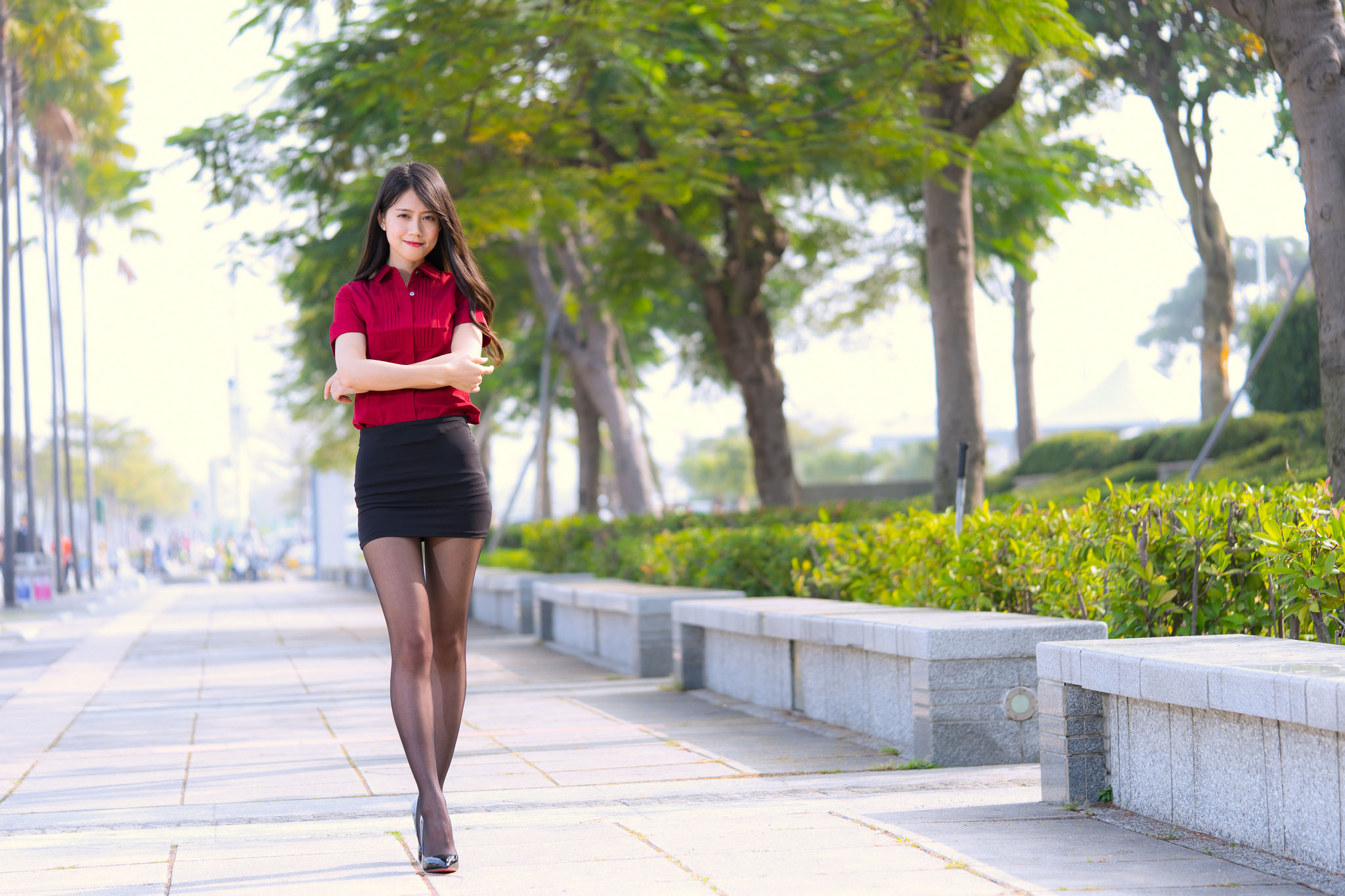 [台湾网红美女] Candy宝儿《夢時代黑丝街拍》 写真集