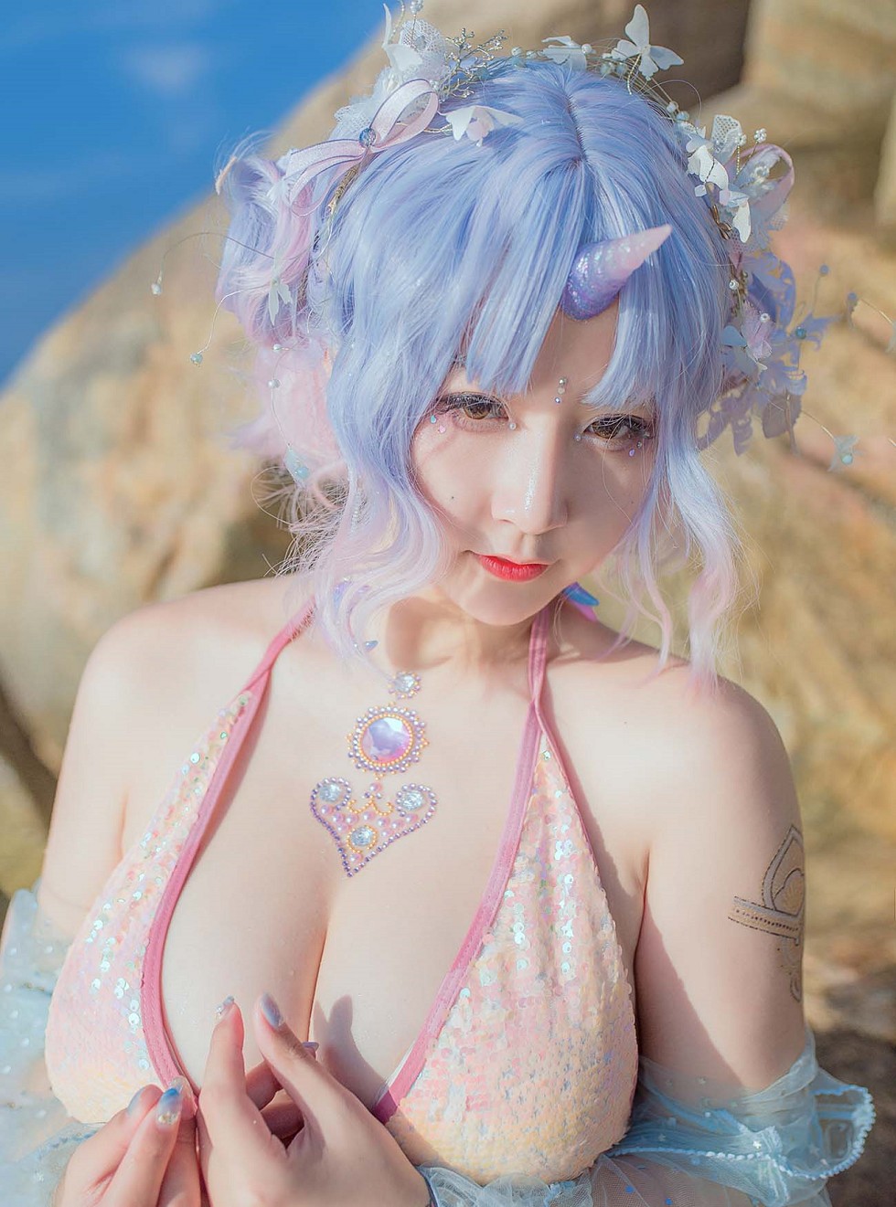 性感女神猫九酱兽の物语主题私房性感护士装+花之精灵秀完美身材诱惑写真79P