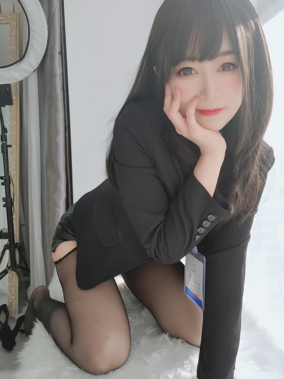 网红美女白银职场新人套主题私房开档黑丝裤袜秀翘臀撩人诱惑写真118P