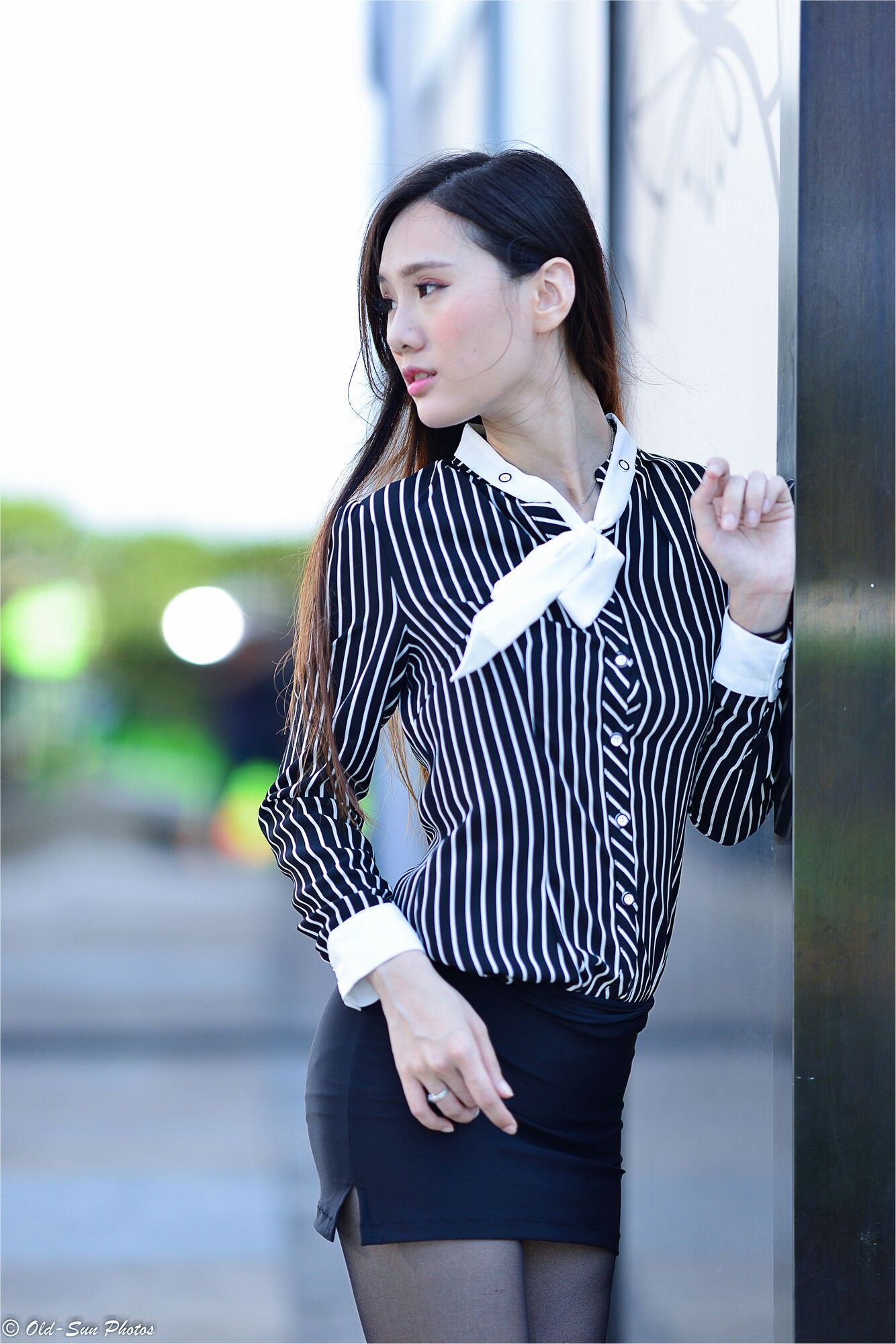 [台湾正妹] 张小米 - 黑丝OL女郎外拍 写真集