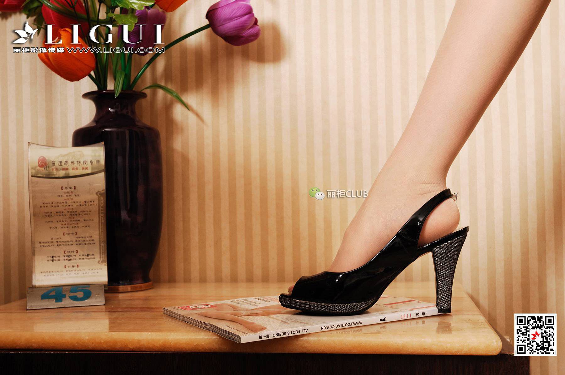 腿模黄芬《优雅的丝袜》 [丽柜LIGUI] 网络丽人 写真集
