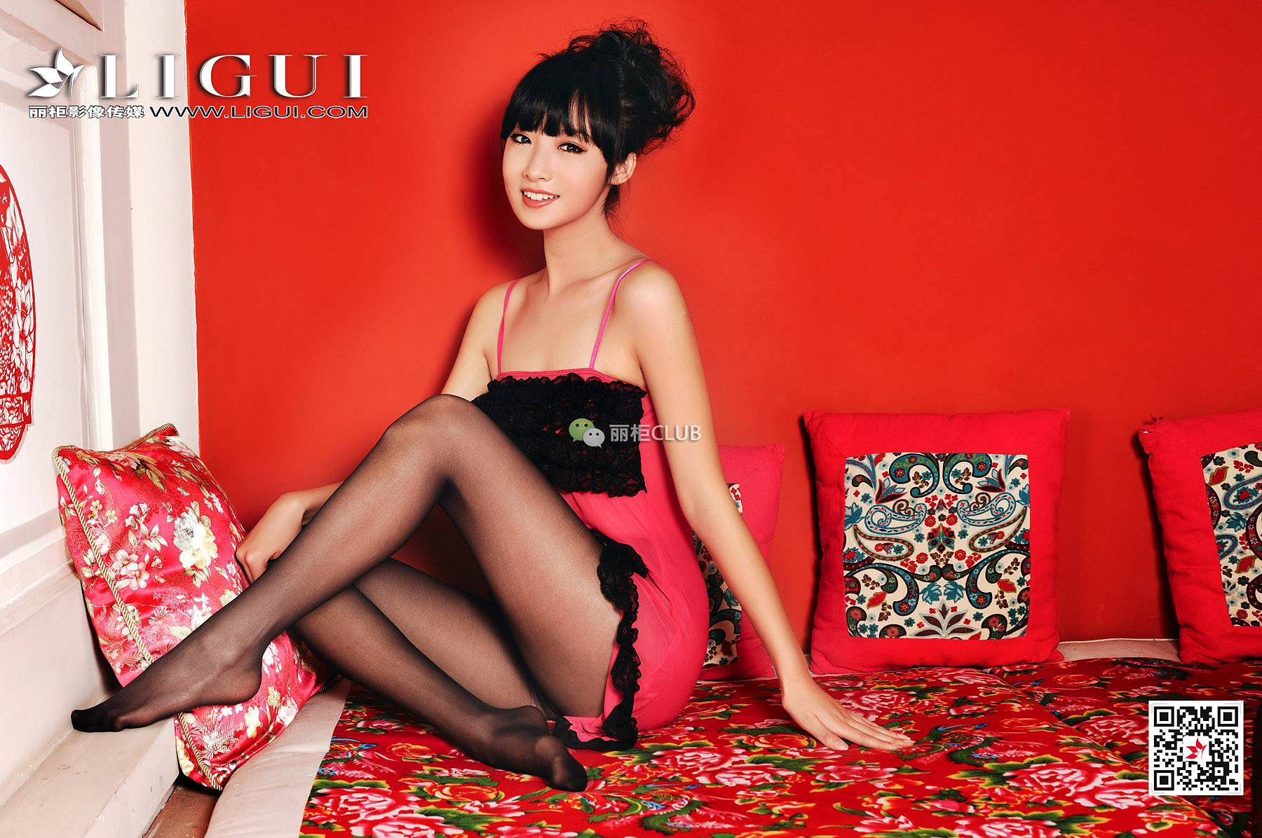 腿模刘钥《古典美丝》 [丽柜LIGUI] 丝袜美腿 写真集
