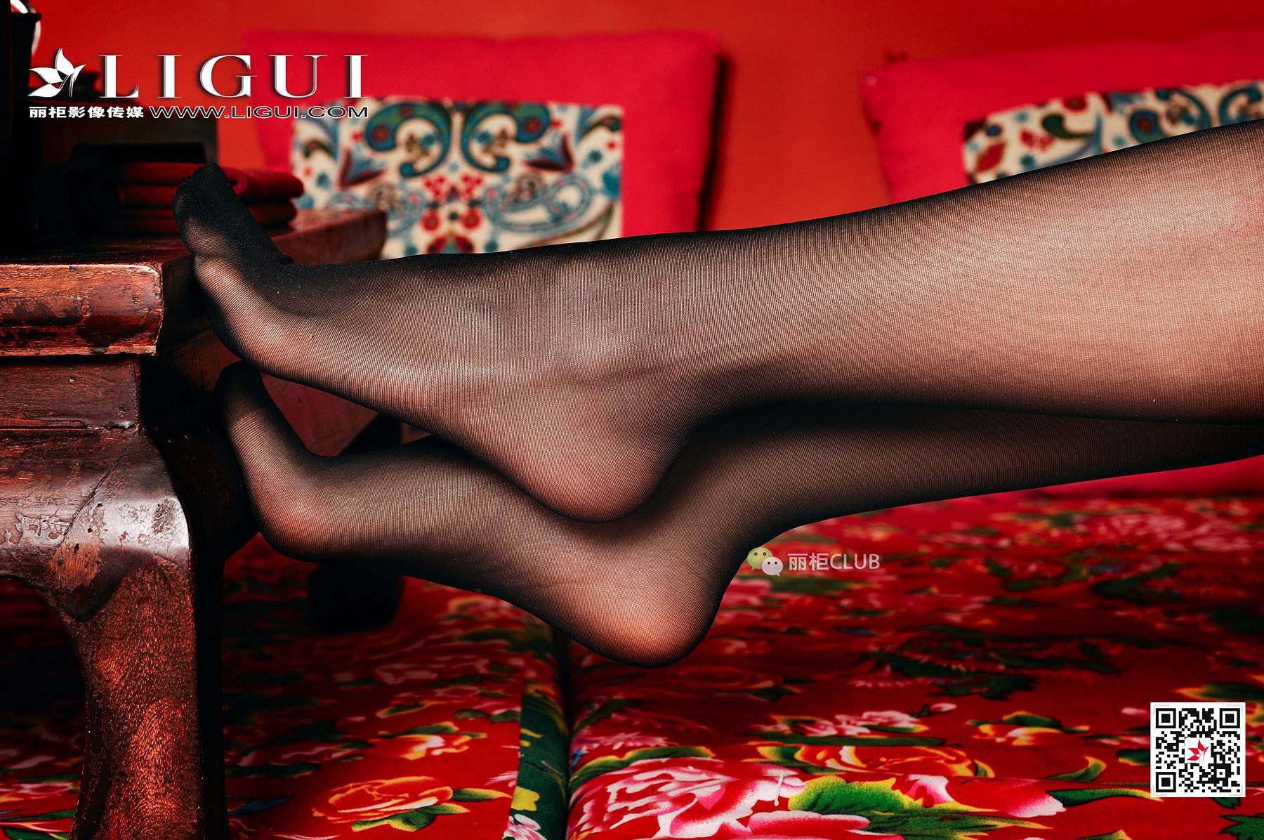 腿模刘钥《古典美丝》 [丽柜LIGUI] 丝袜美腿 写真集