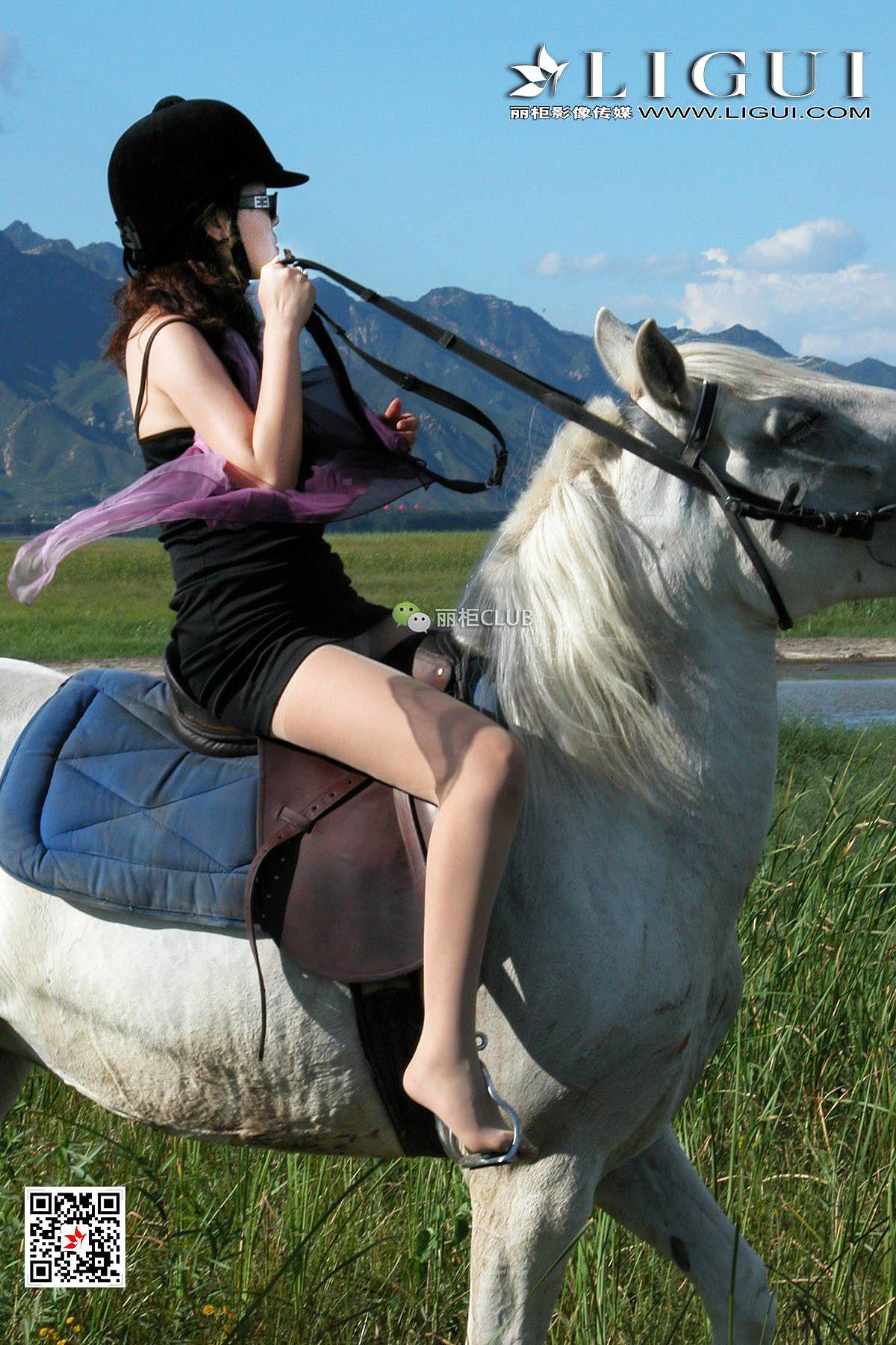 腿模丝高《白马女郎美丝》 [丽柜LIGUI] 美腿丝足 写真集