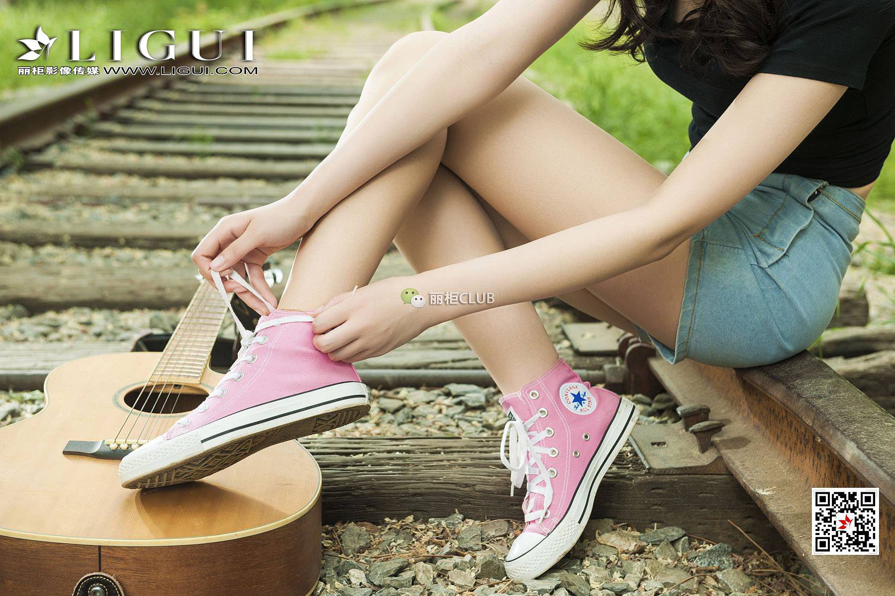 腿模小戈《文艺丝足少女》 [丽柜LIGUI] 美腿丝足 写真集