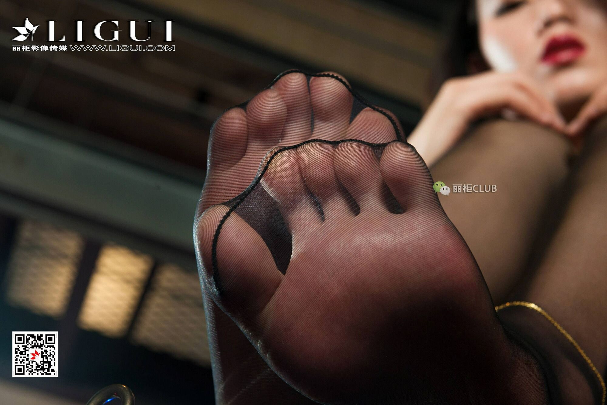 腿模敏儿《黑丝女王美脚》 [丽柜LIGUI] 网络丽人 写真集