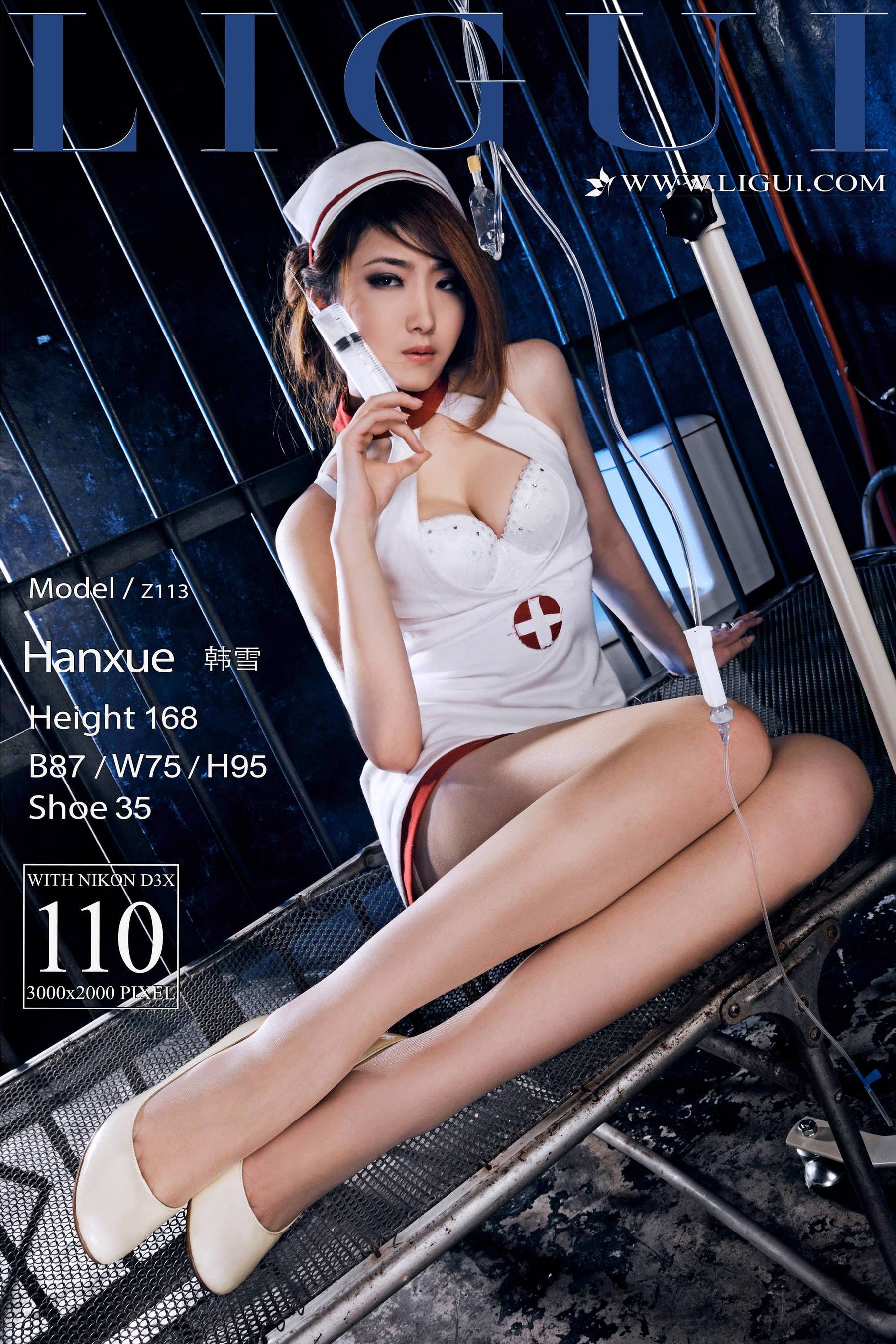 腿模韩雪《护士迷情》 [丽柜Ligui] 经典回顾 美腿丝足写真集