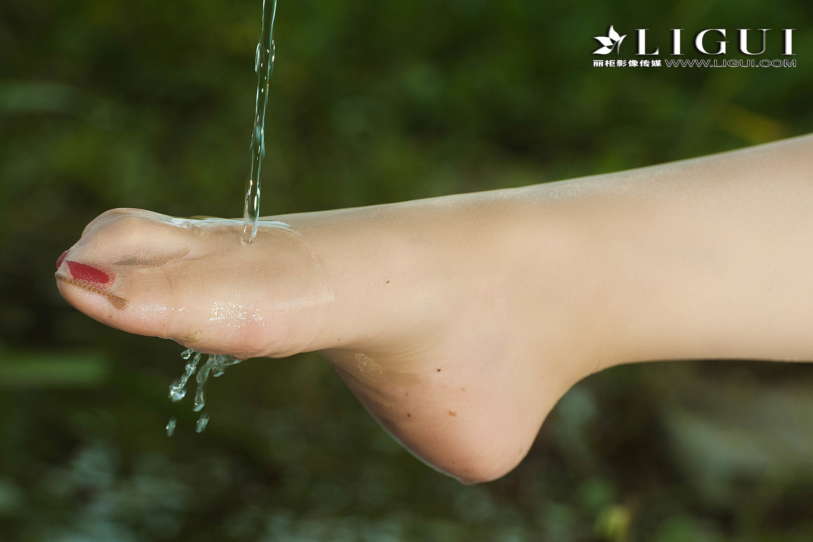 腿模小戈《钓鱼丝足》 [丽柜Liguil] 网络丽人 写真集