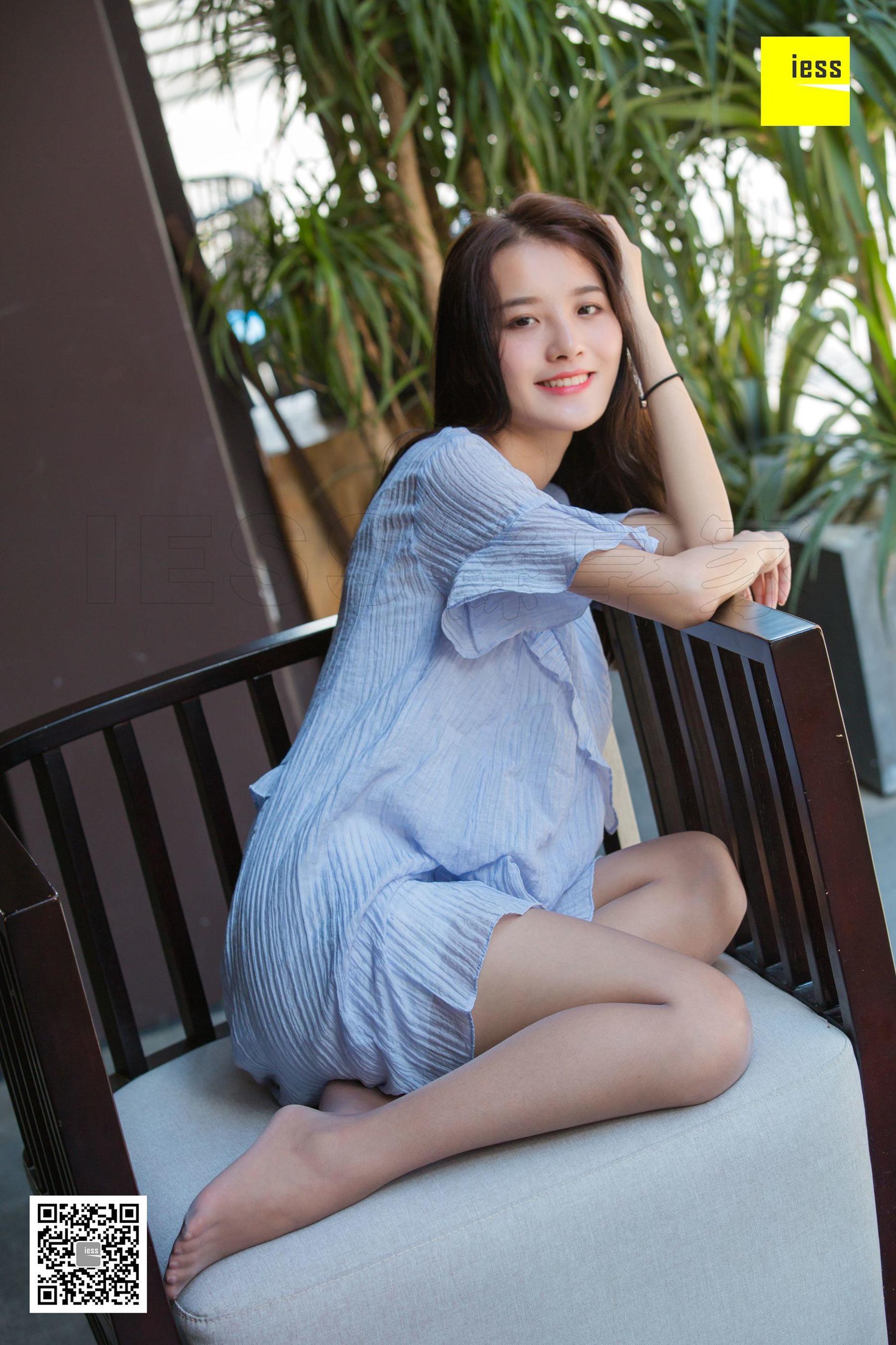 模特婉萍 《婉萍素雅风灰丝》[异思趣向IESS] 写真集