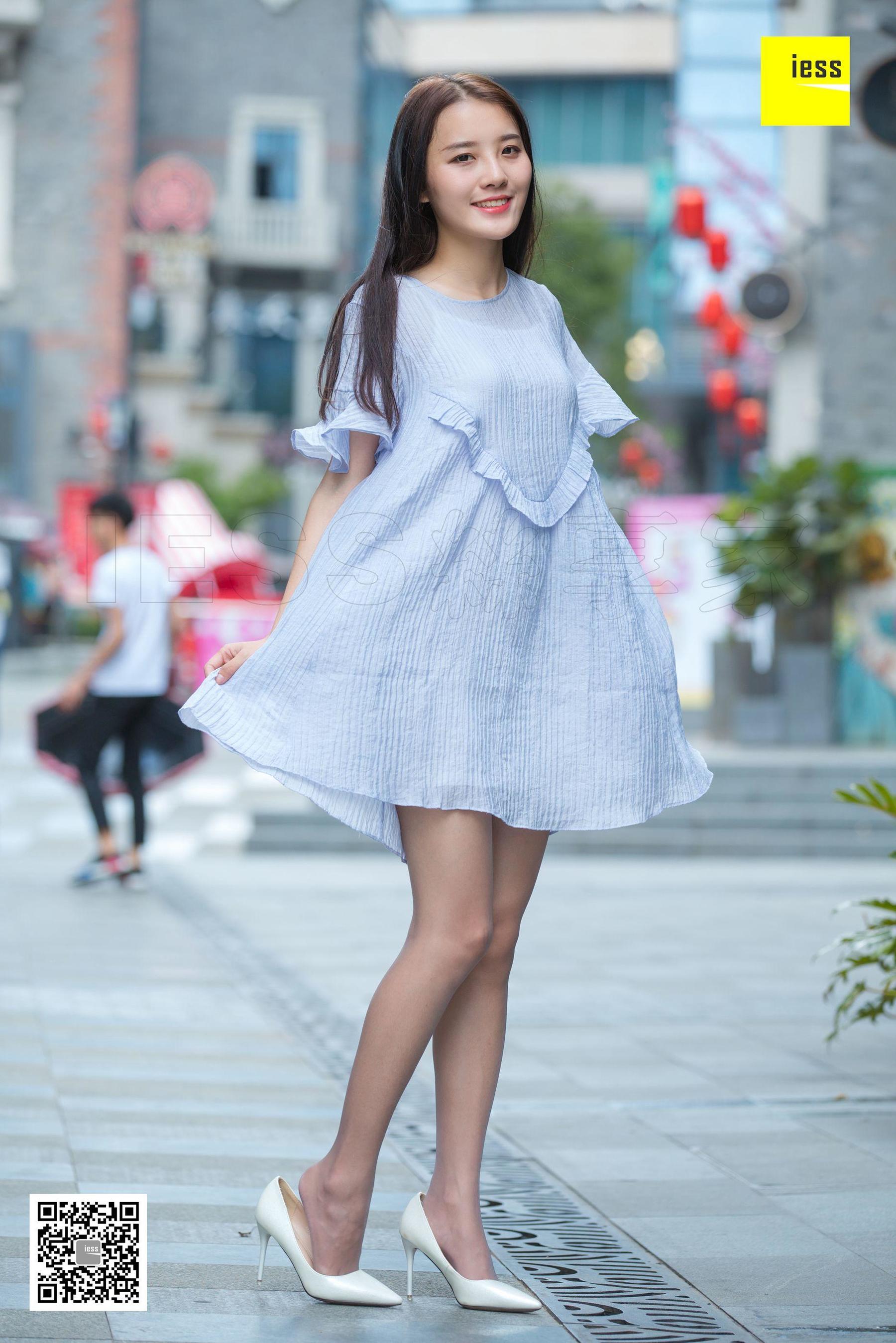 模特婉萍 《婉萍素雅风灰丝》[异思趣向IESS] 写真集