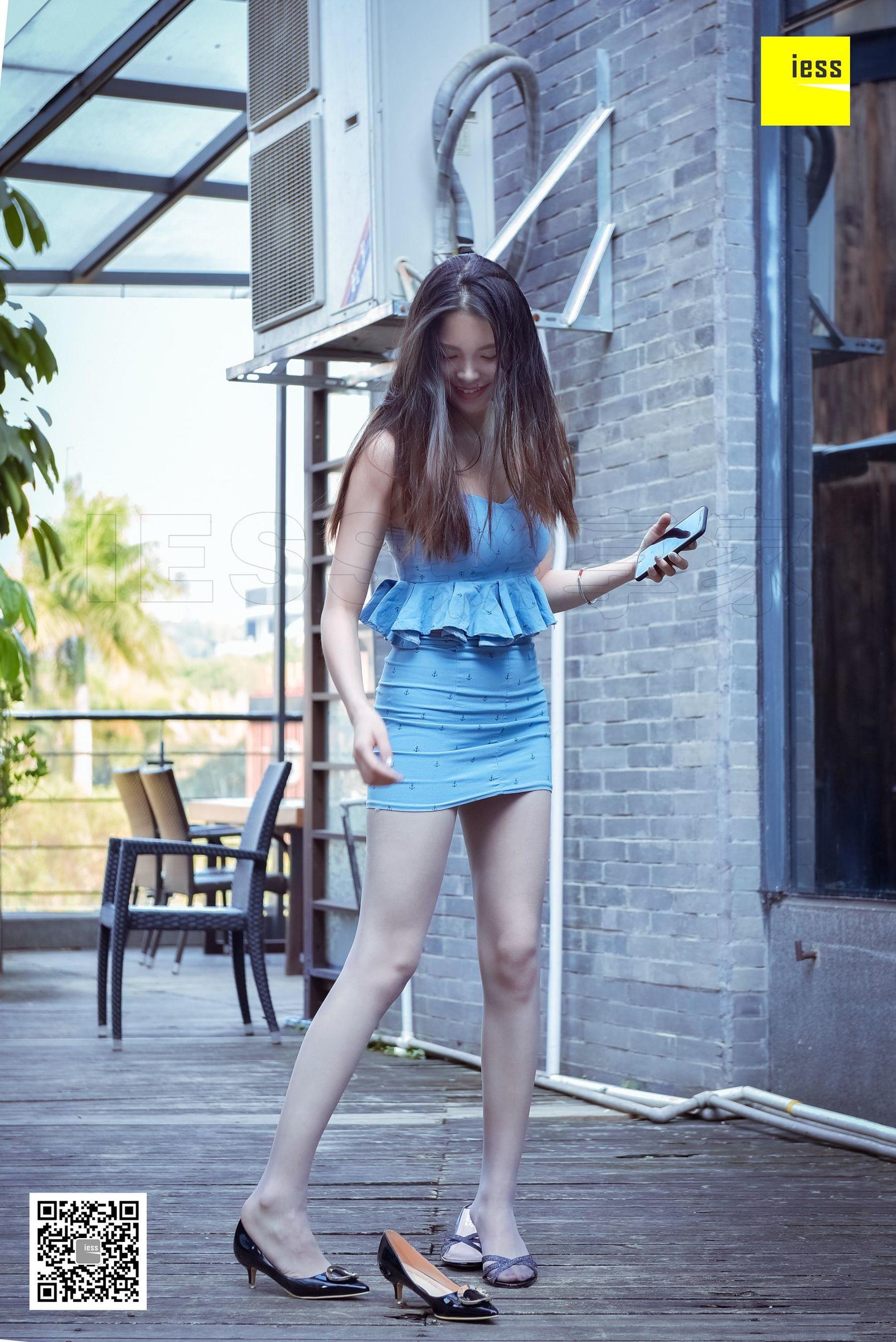 模特七七《七七脚尖加固灰丝》 [异思趣向IESS] 写真集