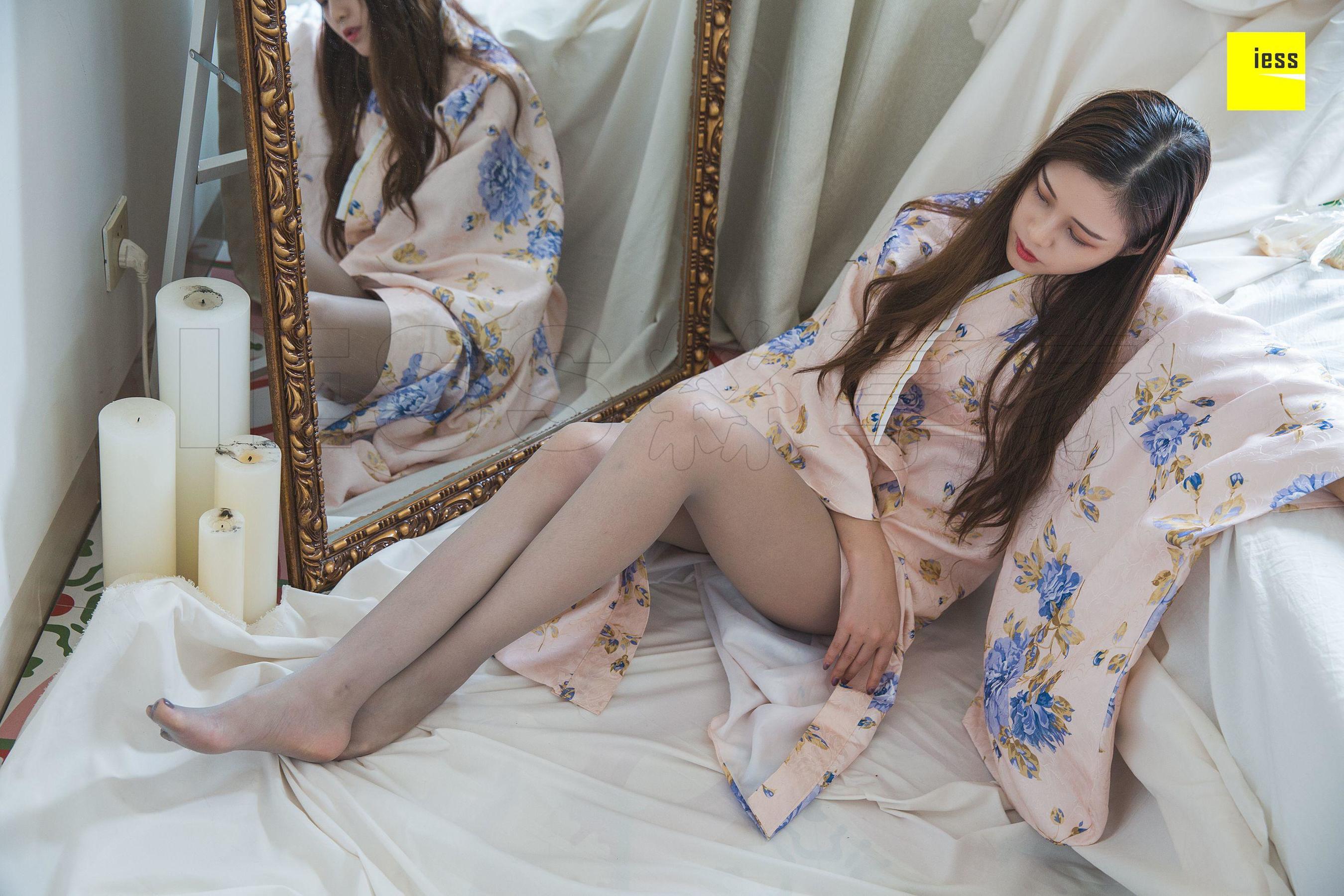 模特九妹《九妹和服灰丝》 [异思趣向IESS] 写真集